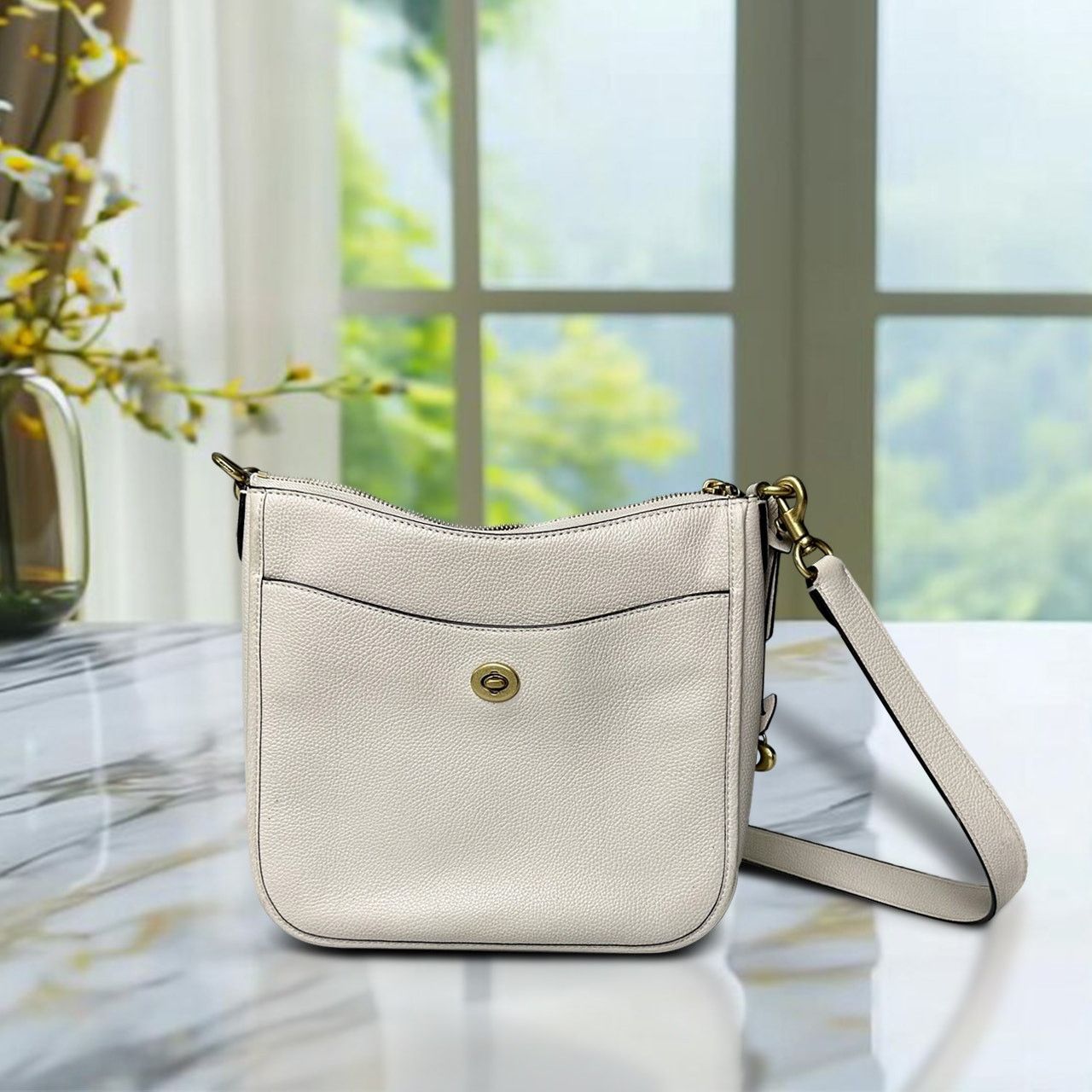 Coach Coach Polished Pebble Leather Crossbody Bag C8483 Size ONE SIZE - 1 Thumbnail