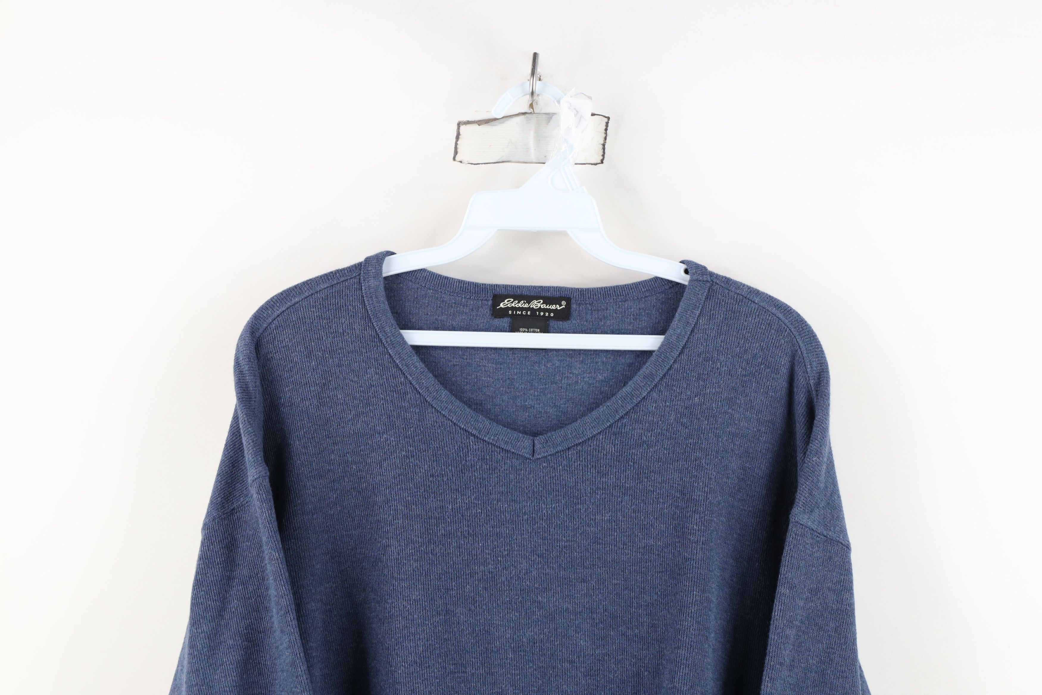 Eddie Bauer Vintage 90s Eddie Bauer Ribbed Knit Long Sleeve T-Shirt Size US XXL / EU 58 / 5 - 2 Thumbnail