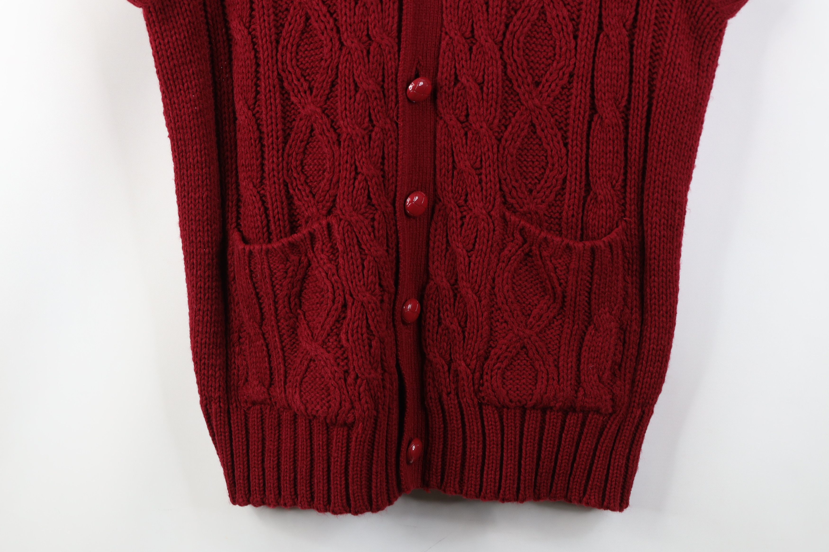 Vintage Vintage 70s Streetwear Knit Fisherman Cardigan Sweater Vest Size US L / EU 52-54 / 3 - 3 Thumbnail