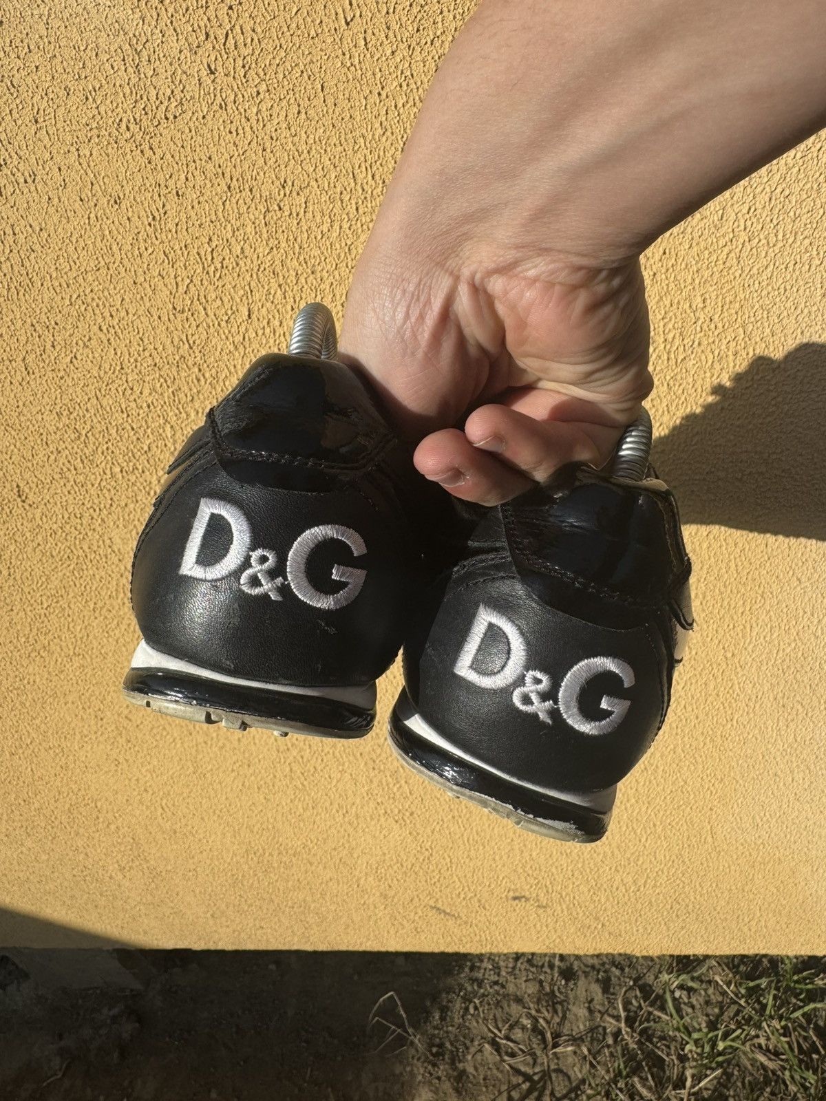 Dolce & Gabbana Vintage Dolce Gabbana Leather Y2k Sneakers Size US 7 / EU 40 - 10 Thumbnail