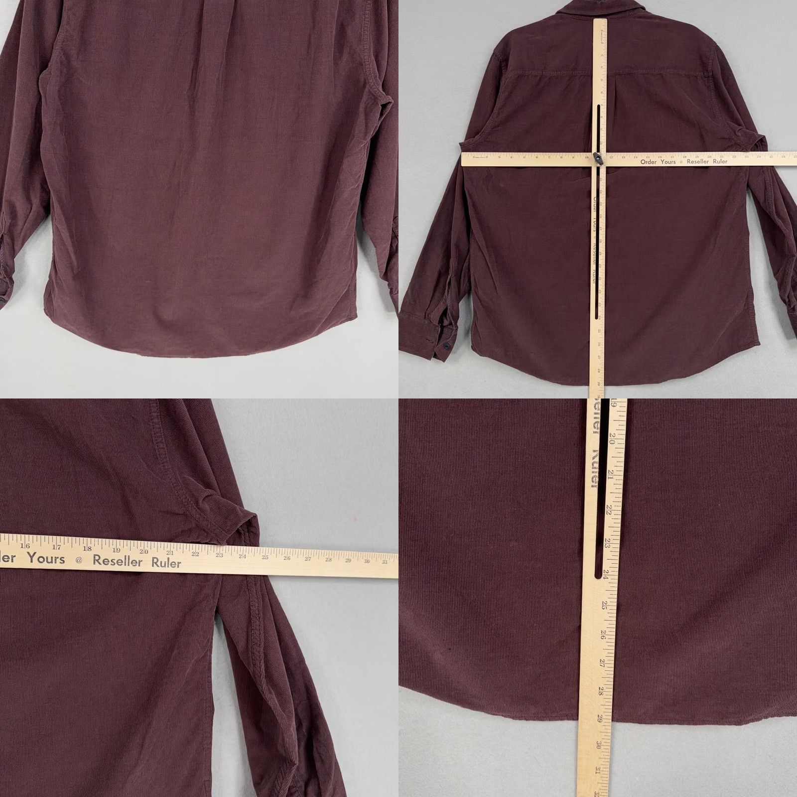 Tommy Bahama Tommy Bahama Shirt Mens Large Burgundy Corduroy Long Sleeve Island Modern Fit Size US L / EU 52-54 / 3 - 8 Thumbnail