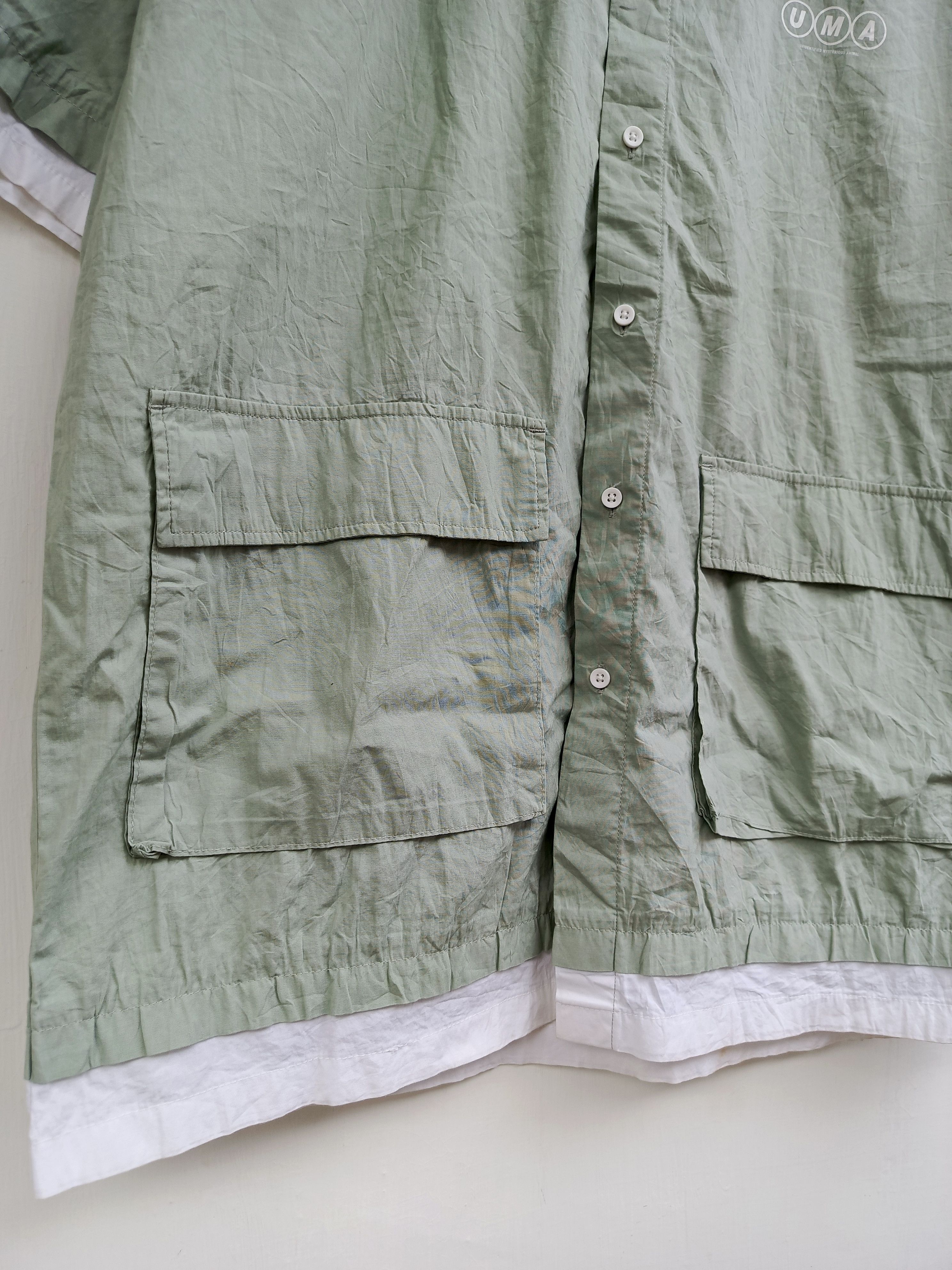 Japanese Brand Meters/bonwe UMA big pocket shirt button up Size US L / EU 52-54 / 3 - 5 Thumbnail