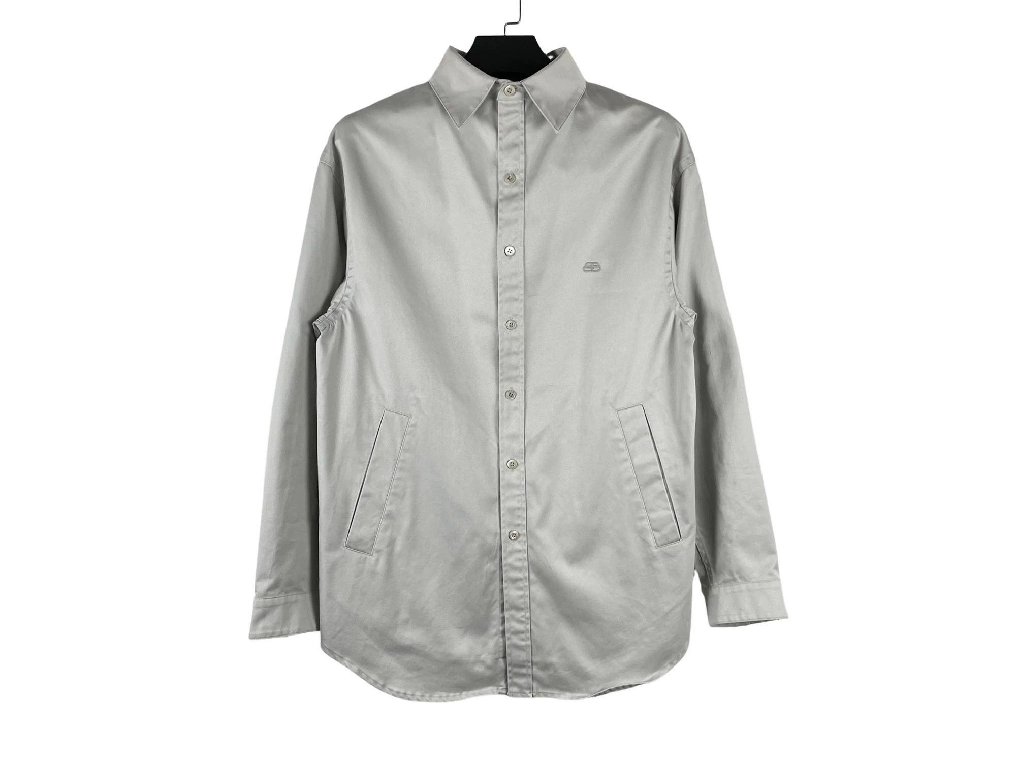 Balenciaga Balenciaga Padlock Logo Oversized Shirt Size US M / EU 48-50 / 2 - 1 Thumbnail