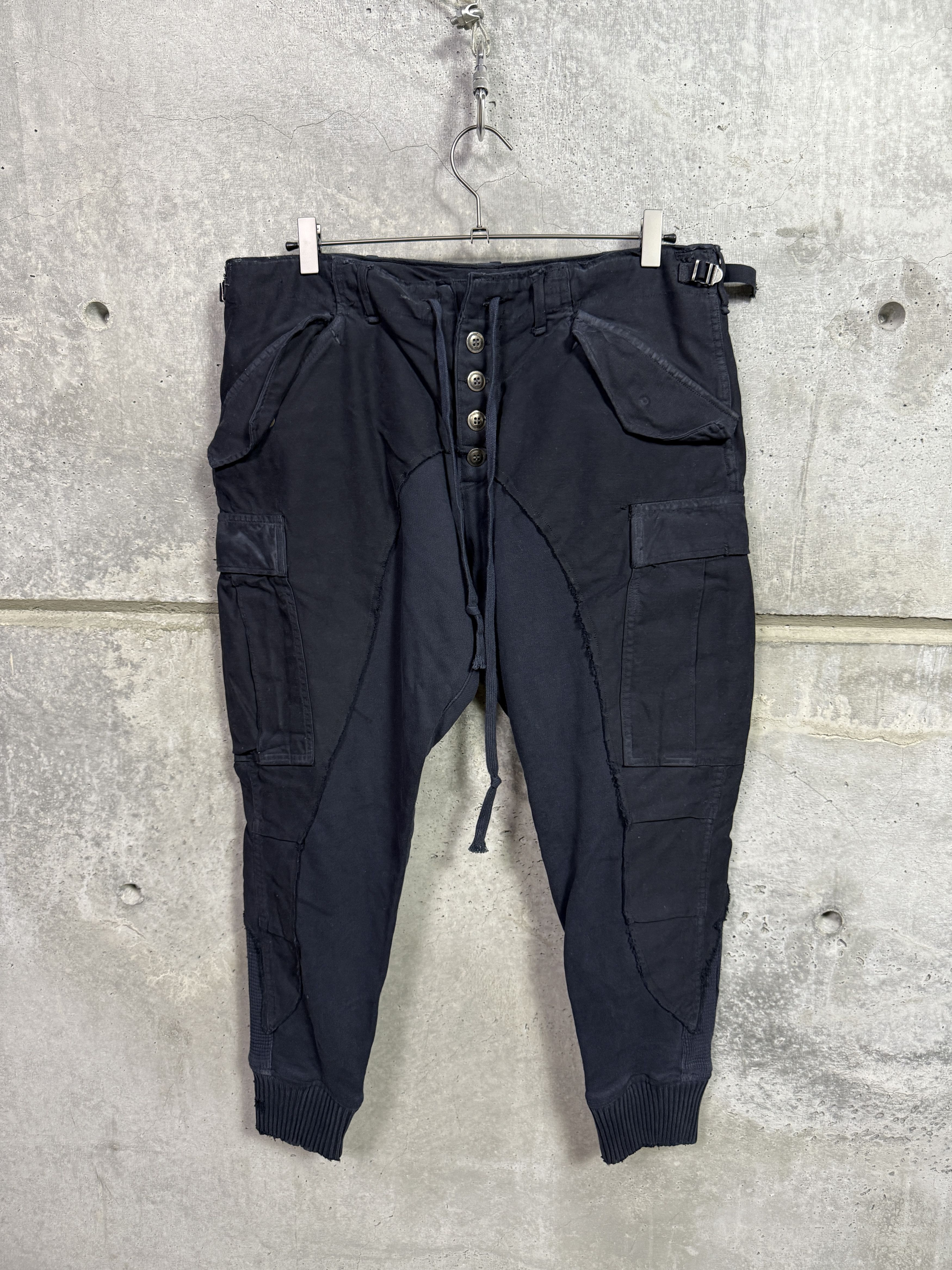 Greg Lauren Greg Lauren Black M51/Fleece Slim Lounge Pant Size US 34 / EU 50 - 1 Thumbnail