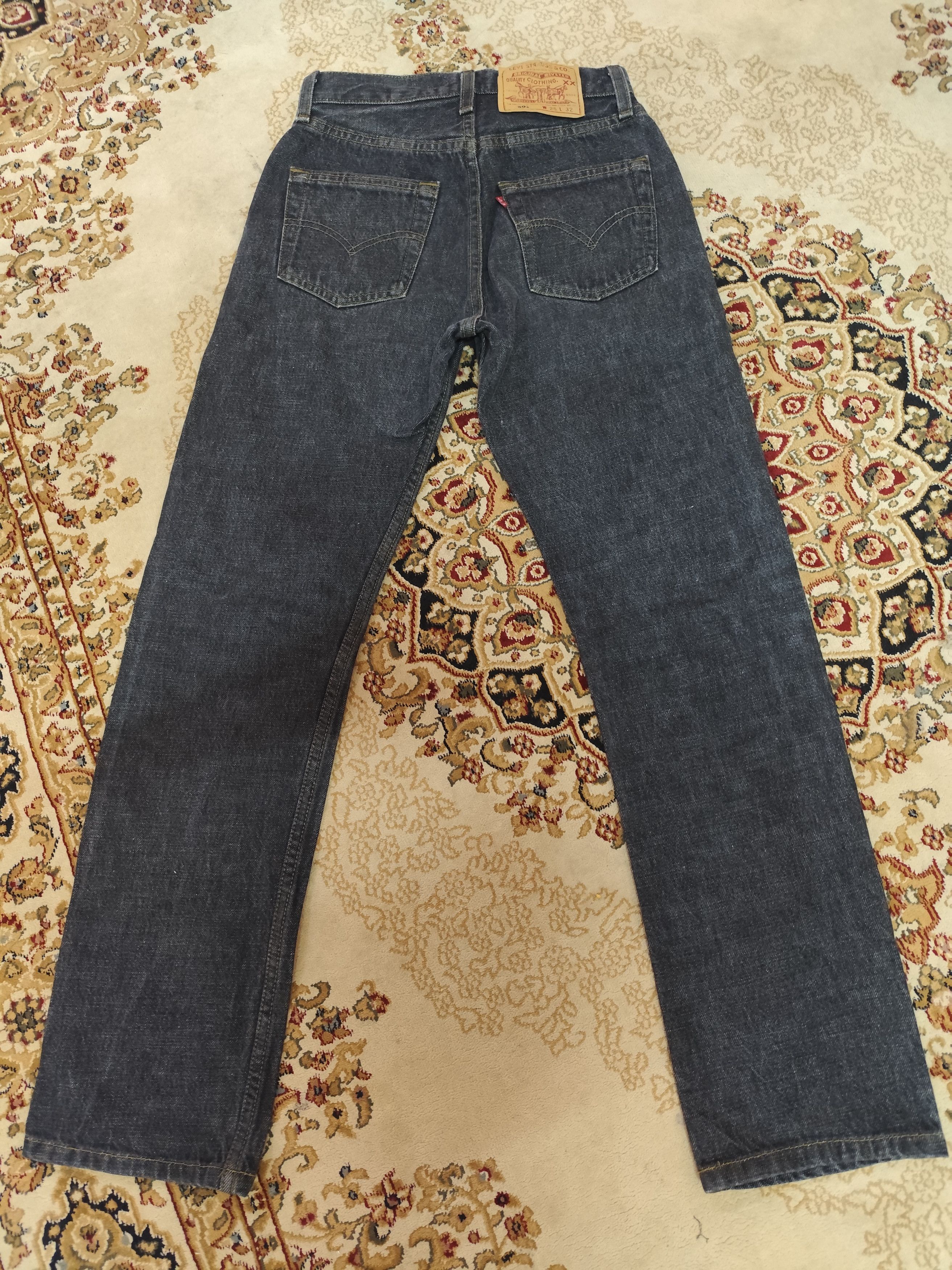 Levi's 🇺🇸VINTAGE 90s LEVIS WOMEN 501 W25 L32 MADE IN USA Size 25" / US 0 / IT 36 - 11 Thumbnail