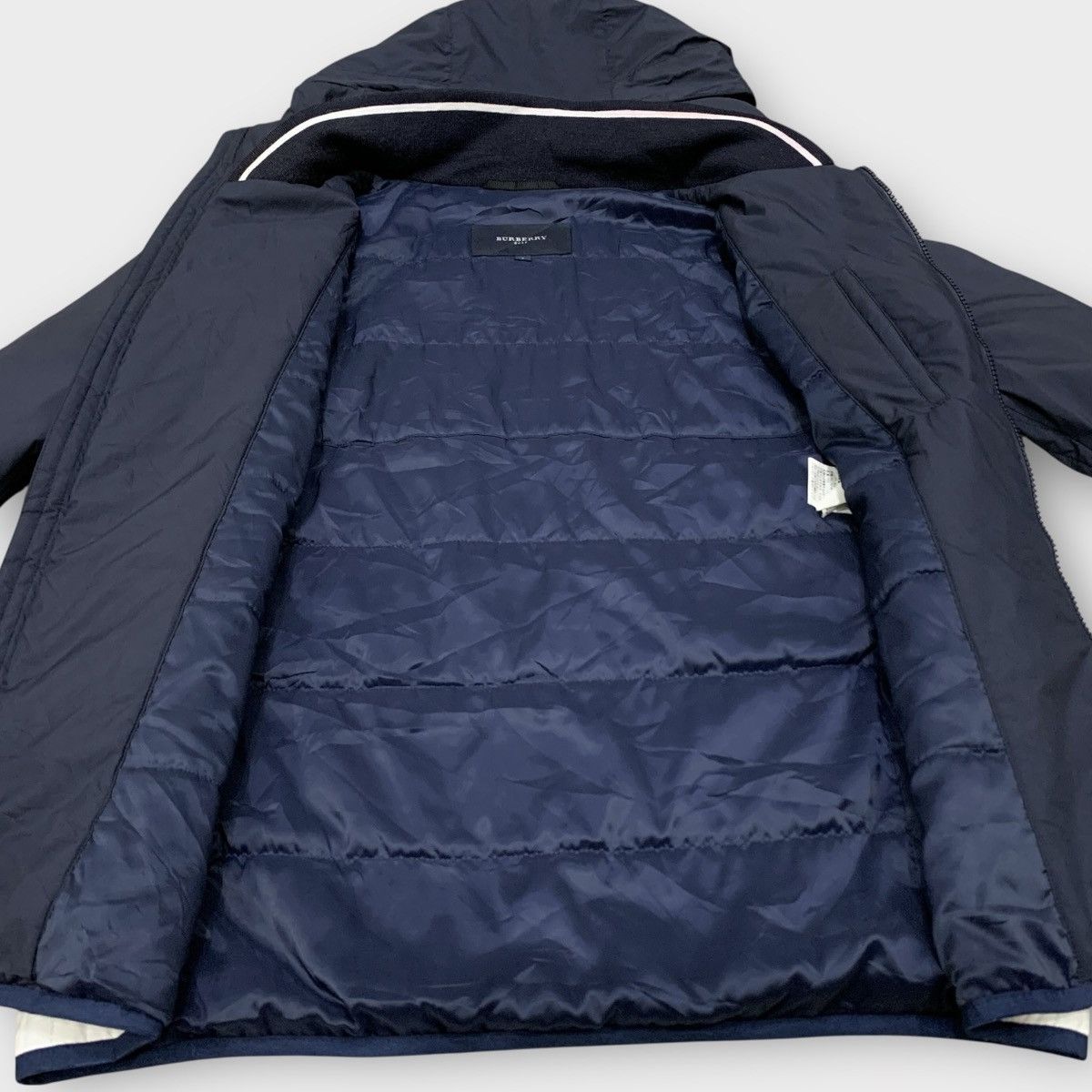 Burberry BURBERRY GOLF NAVY HOODIE LIGHT JACKET Size L / US 10 / IT 46 - 9 Thumbnail