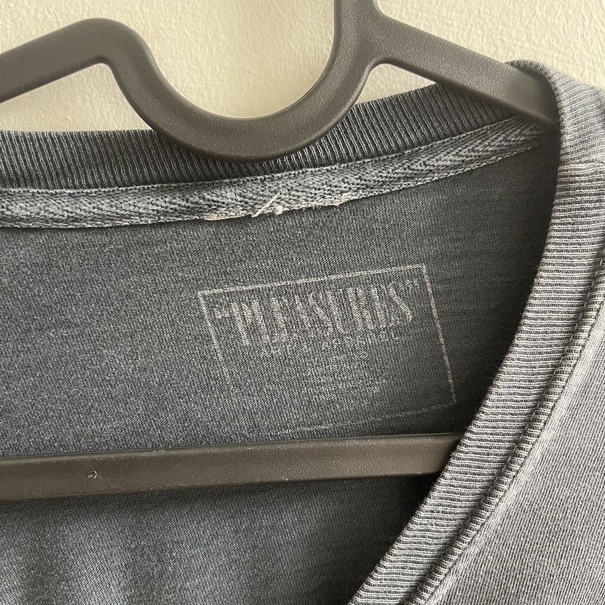 Pleasures Pleasures Blue-Grey Longsleeve Oversized Shirt Size US XL / EU 56 / 4 - 4 Thumbnail