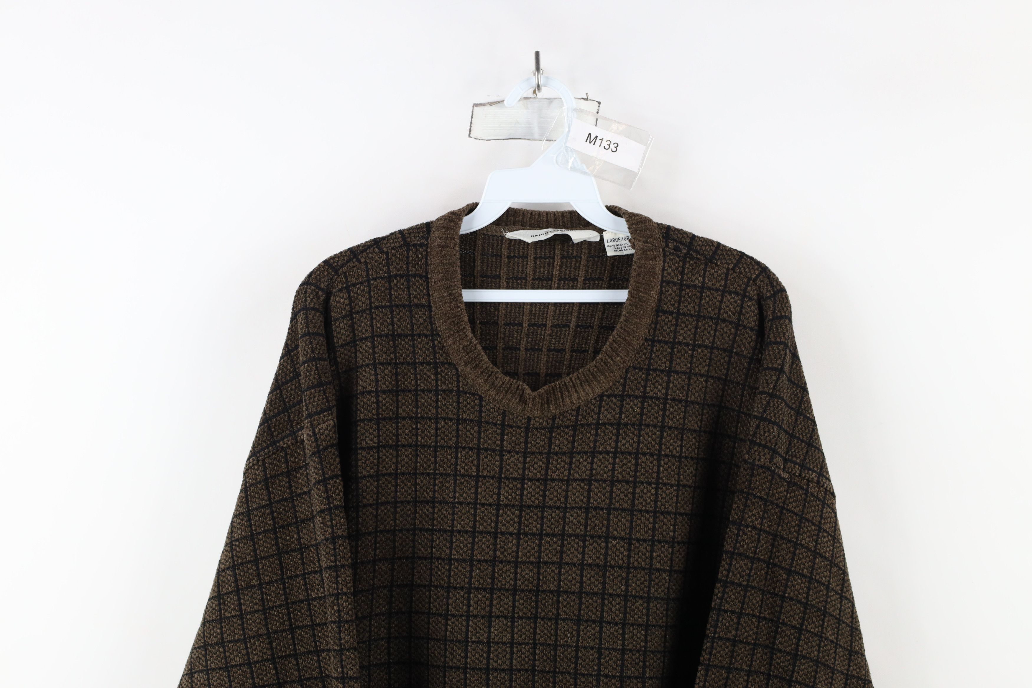 Vintage Vintage 90s Streetwear Fleece Knit Crewneck Sweater Earth Size US L / EU 52-54 / 3 - 2 Thumbnail