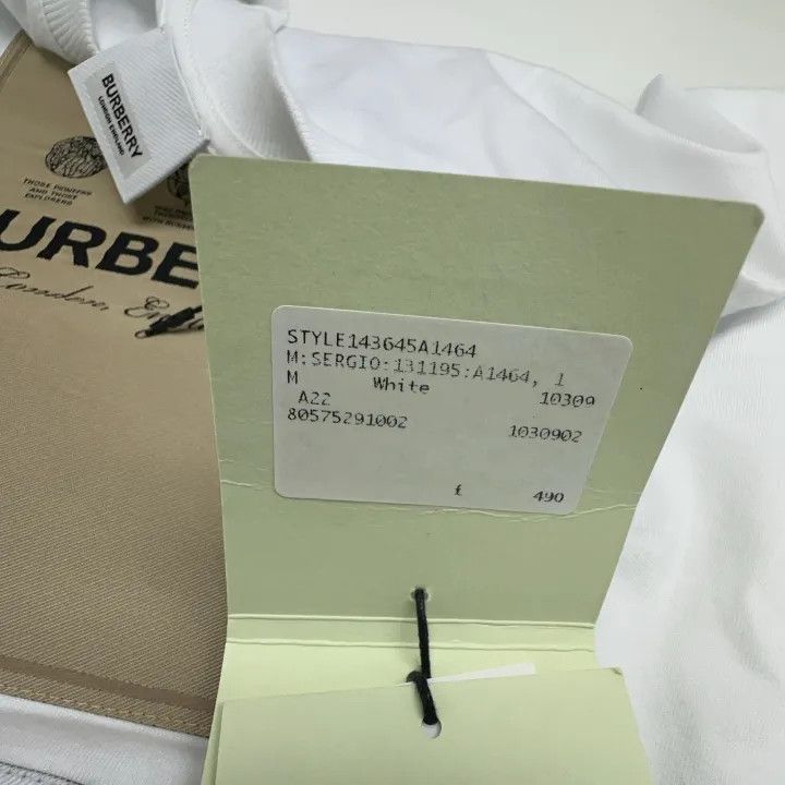 Burberry Burberry Burberry Color-Blocked Logo Crew Neck T-Shirt-250 Size US M / EU 48-50 / 2 - 3 Thumbnail