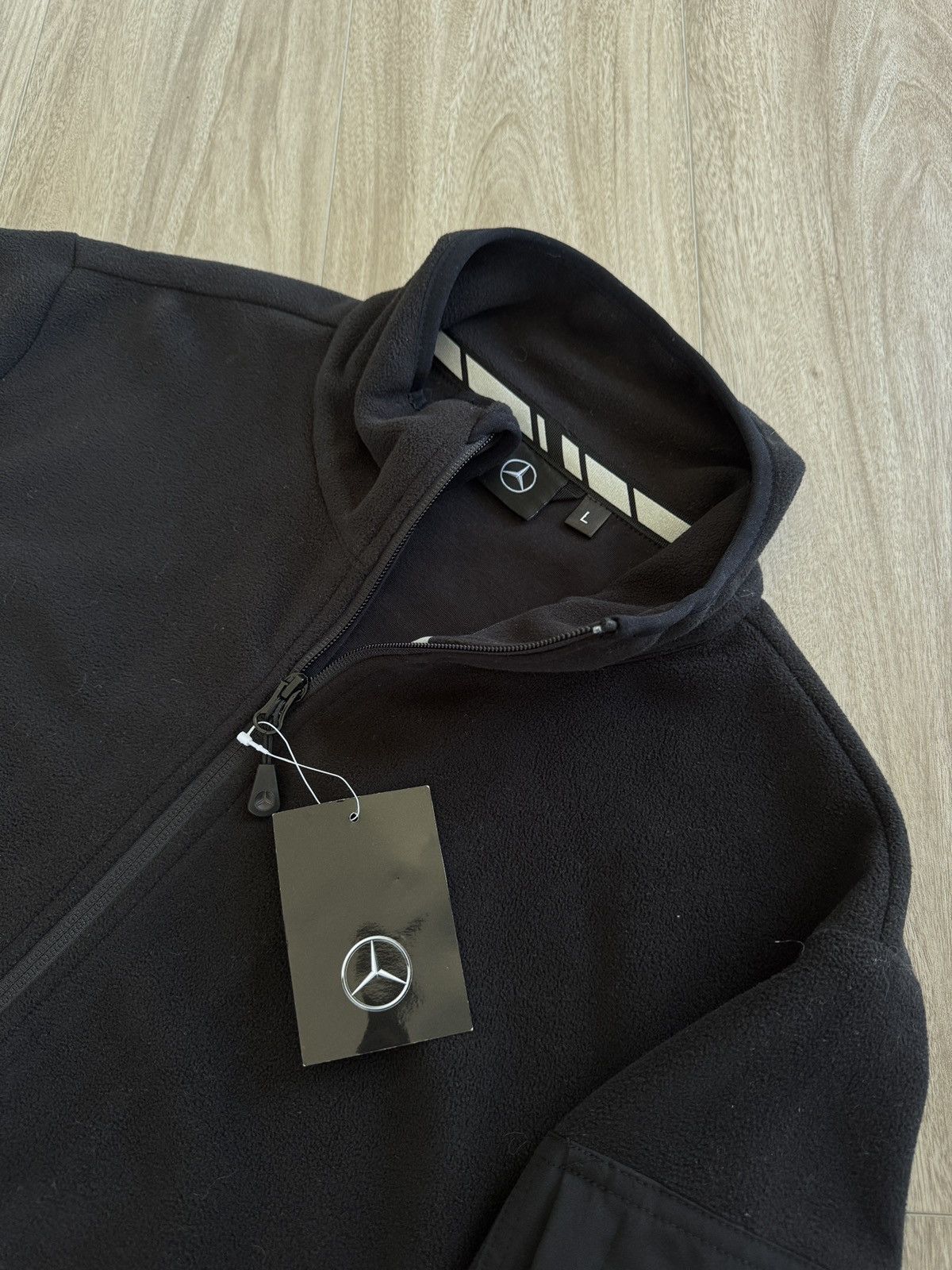 Mercedes-Benz Mercedes-Benz Fleece Zip-Up Jacket Black Size US L / EU 52-54 / 3 - 6 Thumbnail