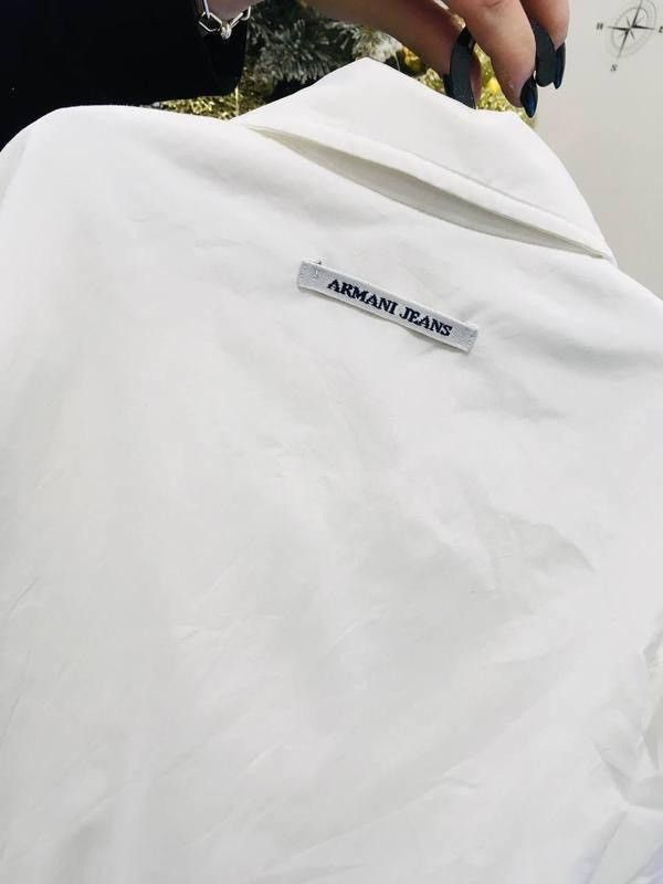 Giorgio Armani Armani Jeans Made in Italy White Overshirt – Size 40 / S Size S / US 4 / IT 40 - 9 Thumbnail