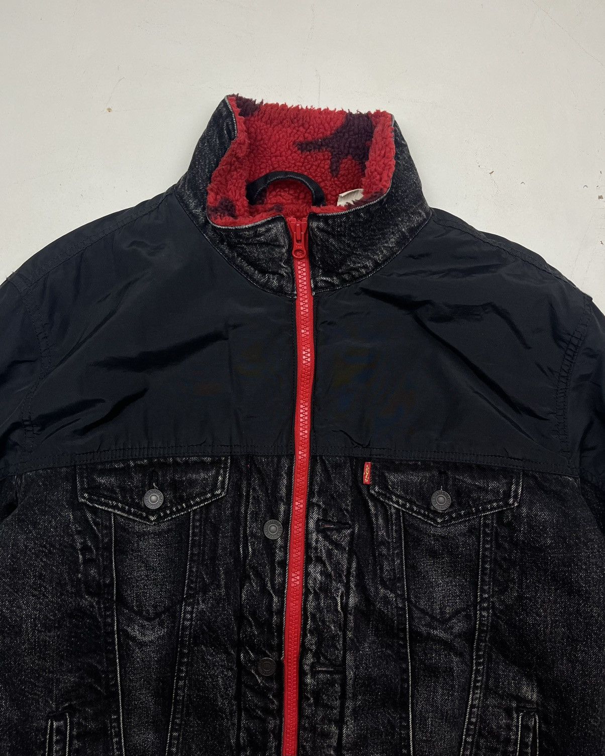 Levi's Levi’s Premium Hybrid Denim Trucker Jacket Size US L / EU 52-54 / 3 - 4 Thumbnail