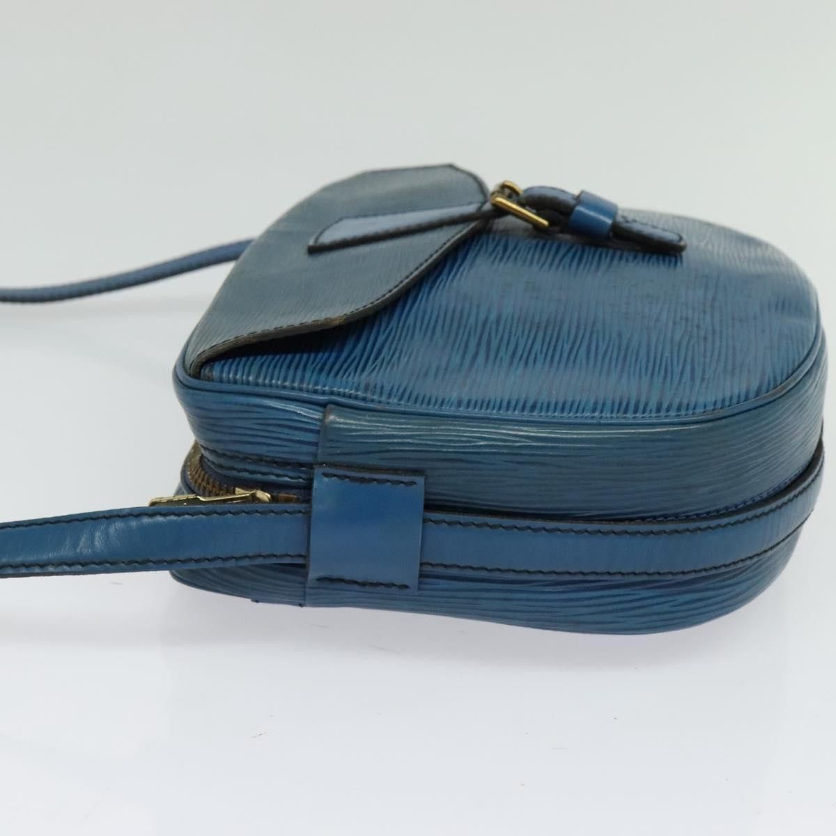 Louis Vuitton LOUIS VUITTON Epi June Feuille Shoulder Bag Blue M52155 Size ONE SIZE - 4 Thumbnail
