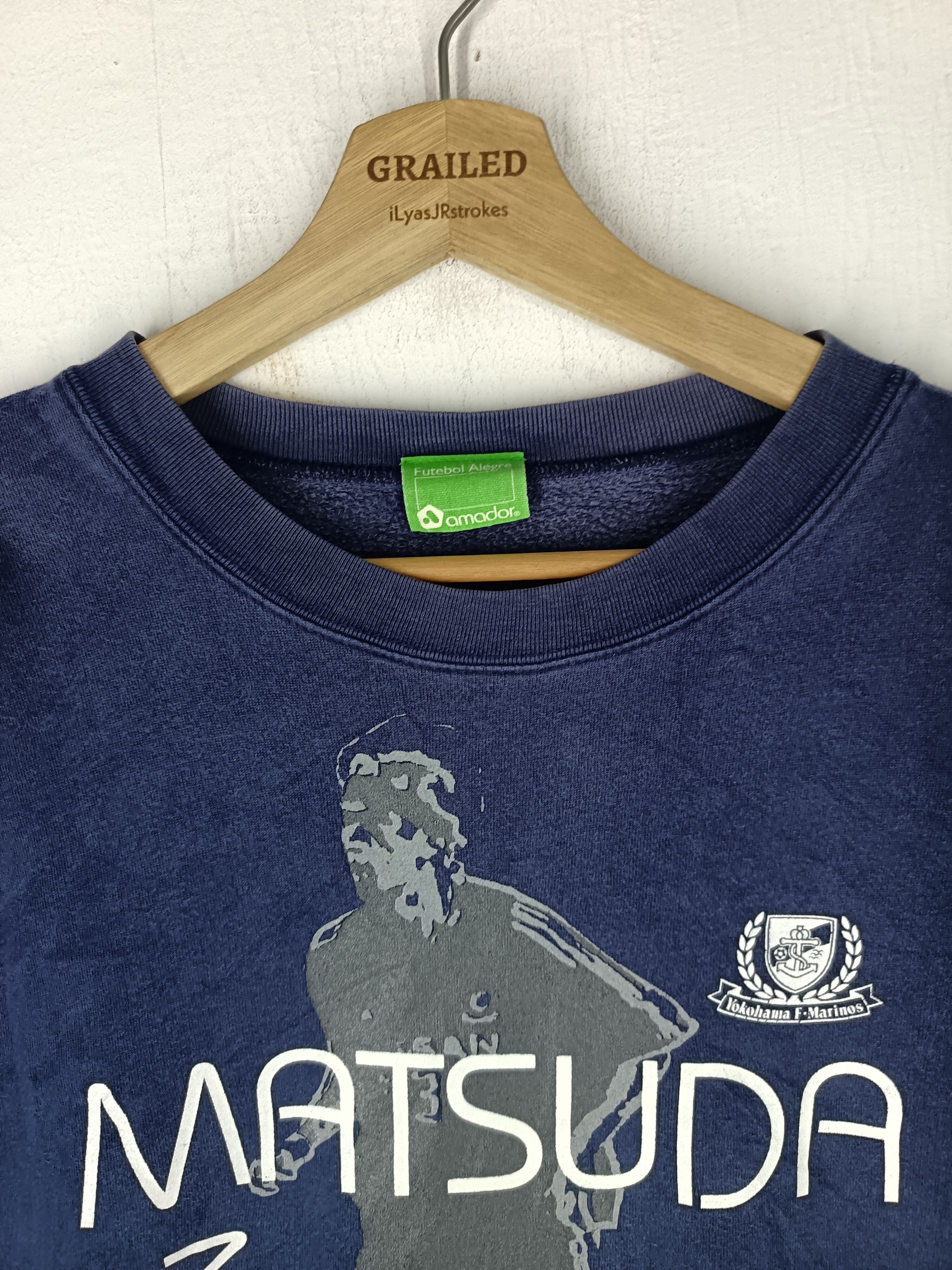 Japanese Brand Vintage Marinos Naoki Matsuda Sweatshirt Size US L / EU 52-54 / 3 - 10 Thumbnail