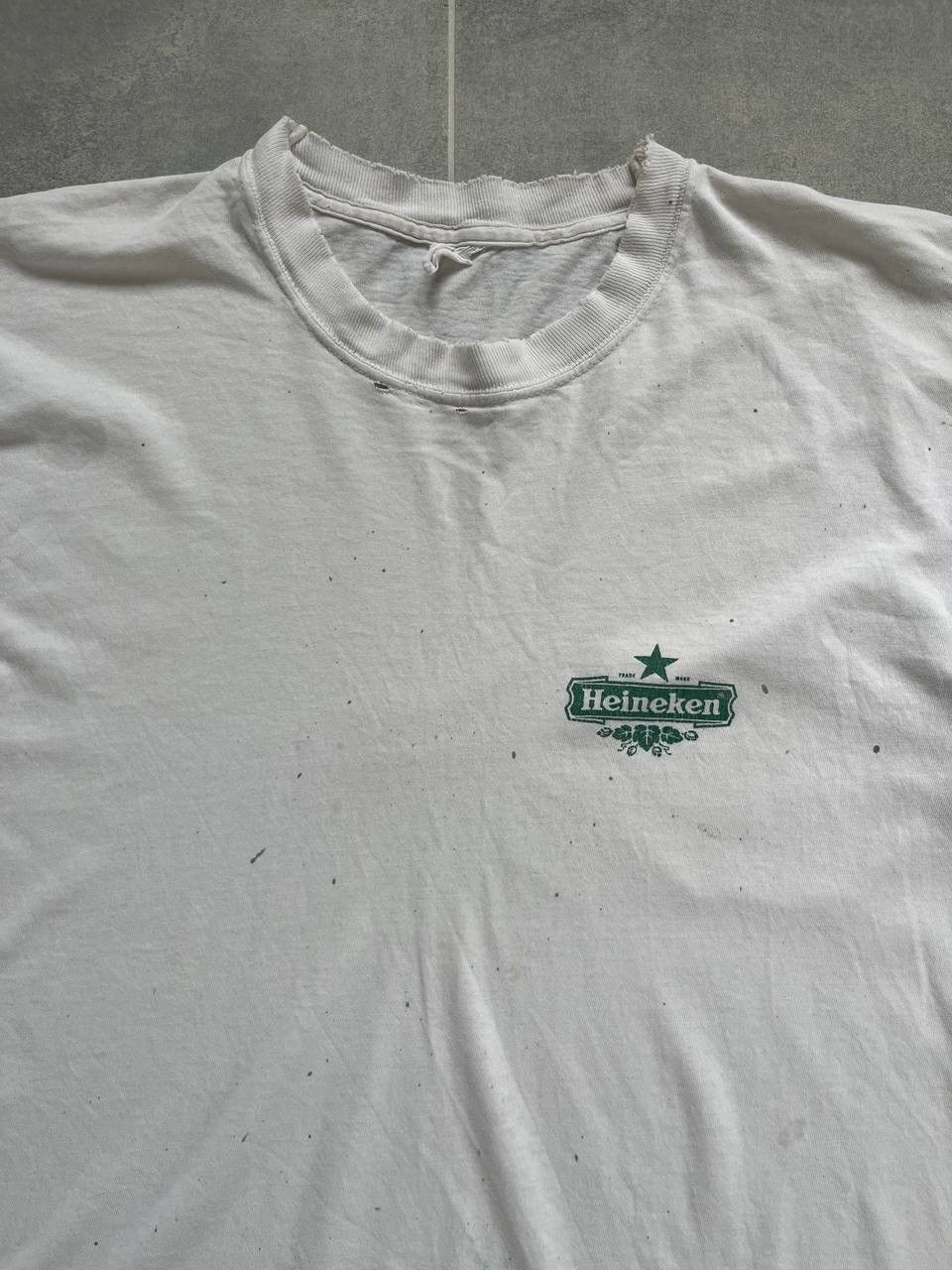 Vintage Vintage Heineken Thrashed Logo Tee Size US L / EU 52-54 / 3 - 3 Thumbnail