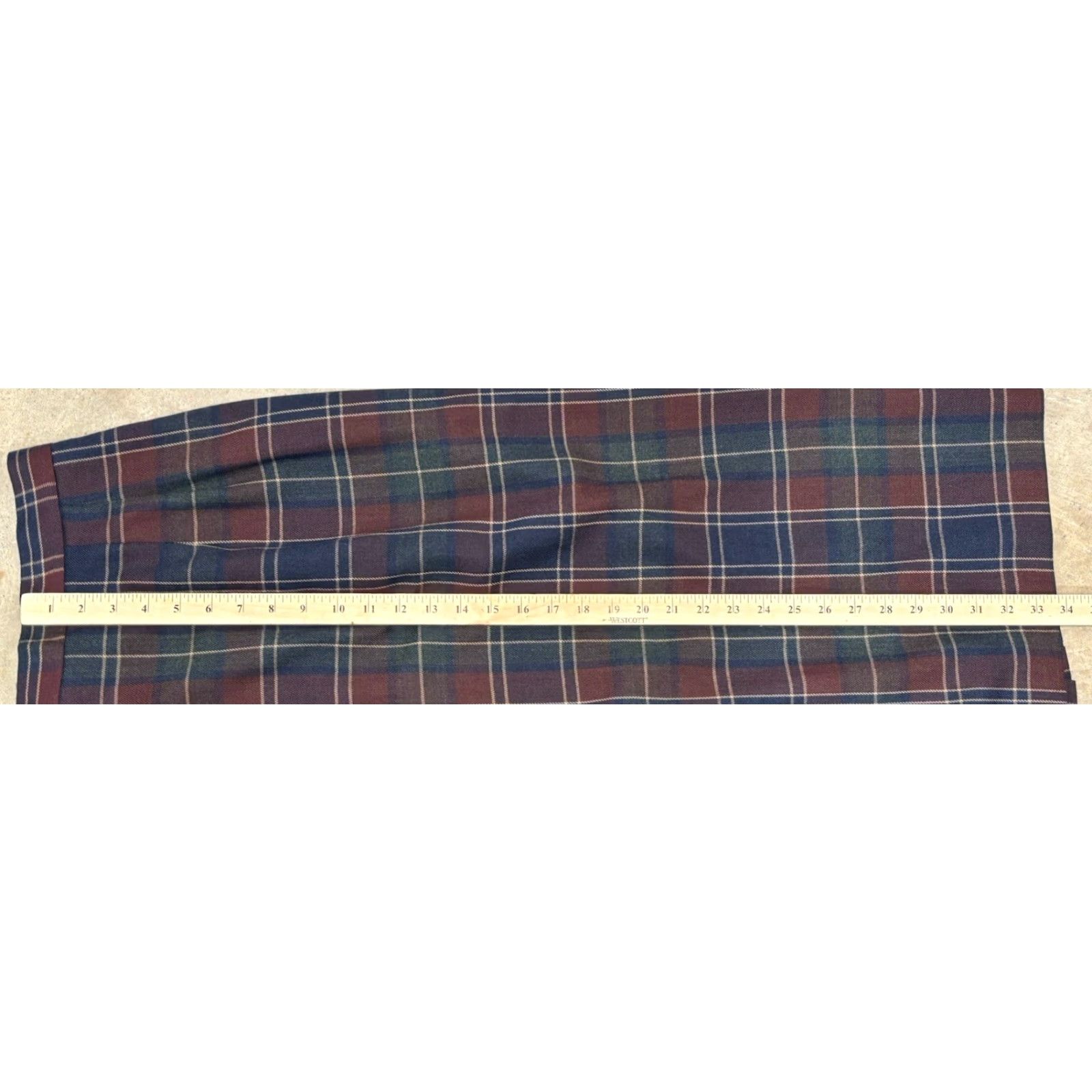 Charter Club VINTAGE Charter Club Wool Maxi Skirt Women’s 14 Plaid Button Up Slit Academia Old Money 90s College Preppy Womens Size 36" / US 14 / IT 50 - 7 Thumbnail