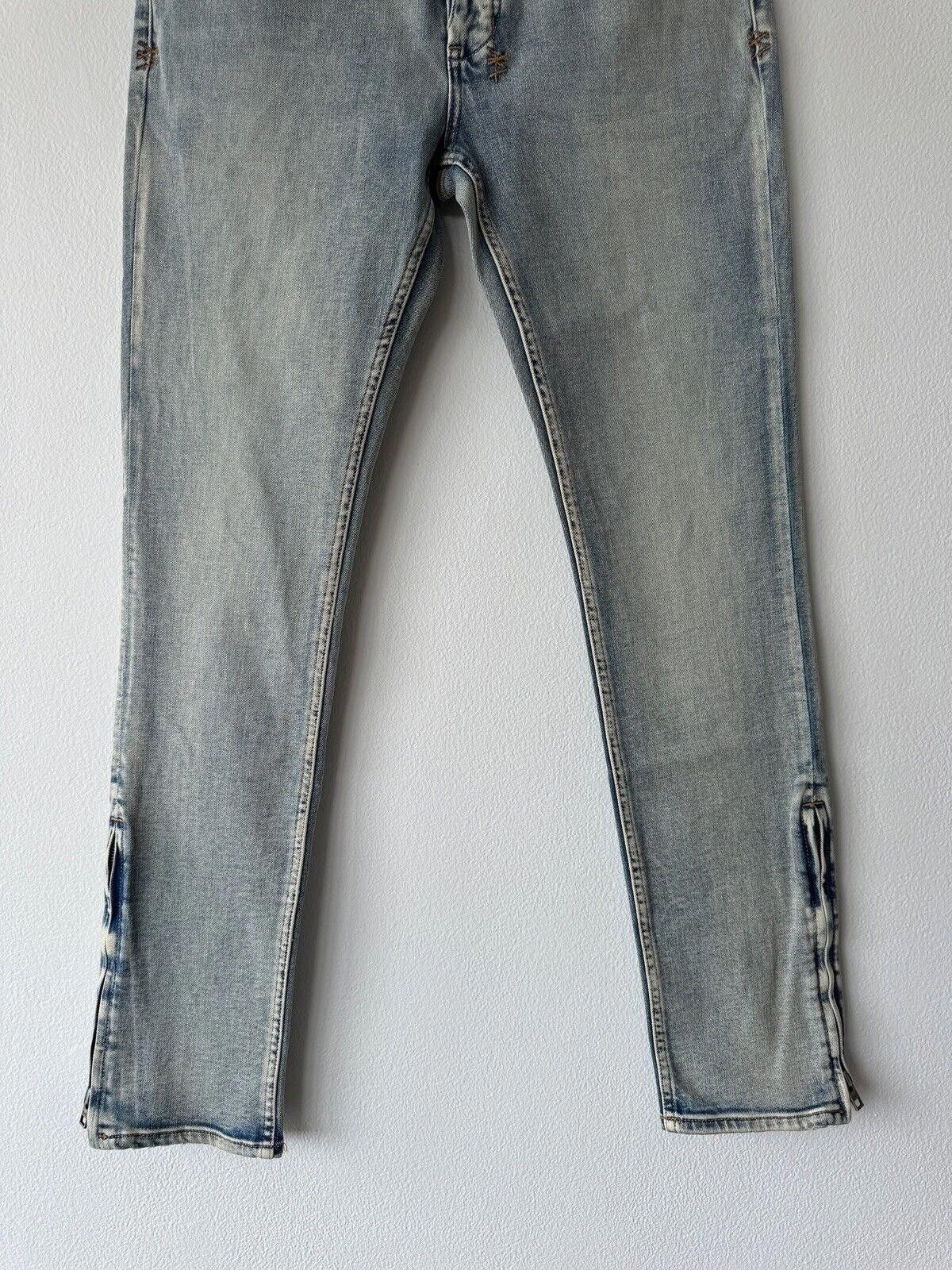 Ksubi Ksubi mens denim jean van winkle 32 blue chamber zip m Size US 32 / EU 48 - 3 Thumbnail