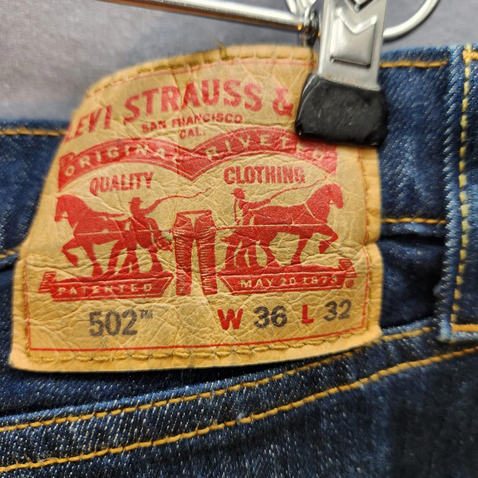 Levi's Levis 502 Blue Jeans Size 36x32 Size US 36 / EU 52 - 8 Thumbnail