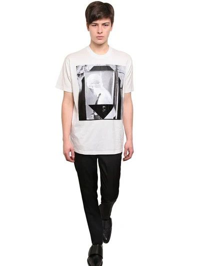 Givenchy FW13 White Runway Statue Print Oversized T-Shirt Size US XL / EU 56 / 4 - 3 Thumbnail