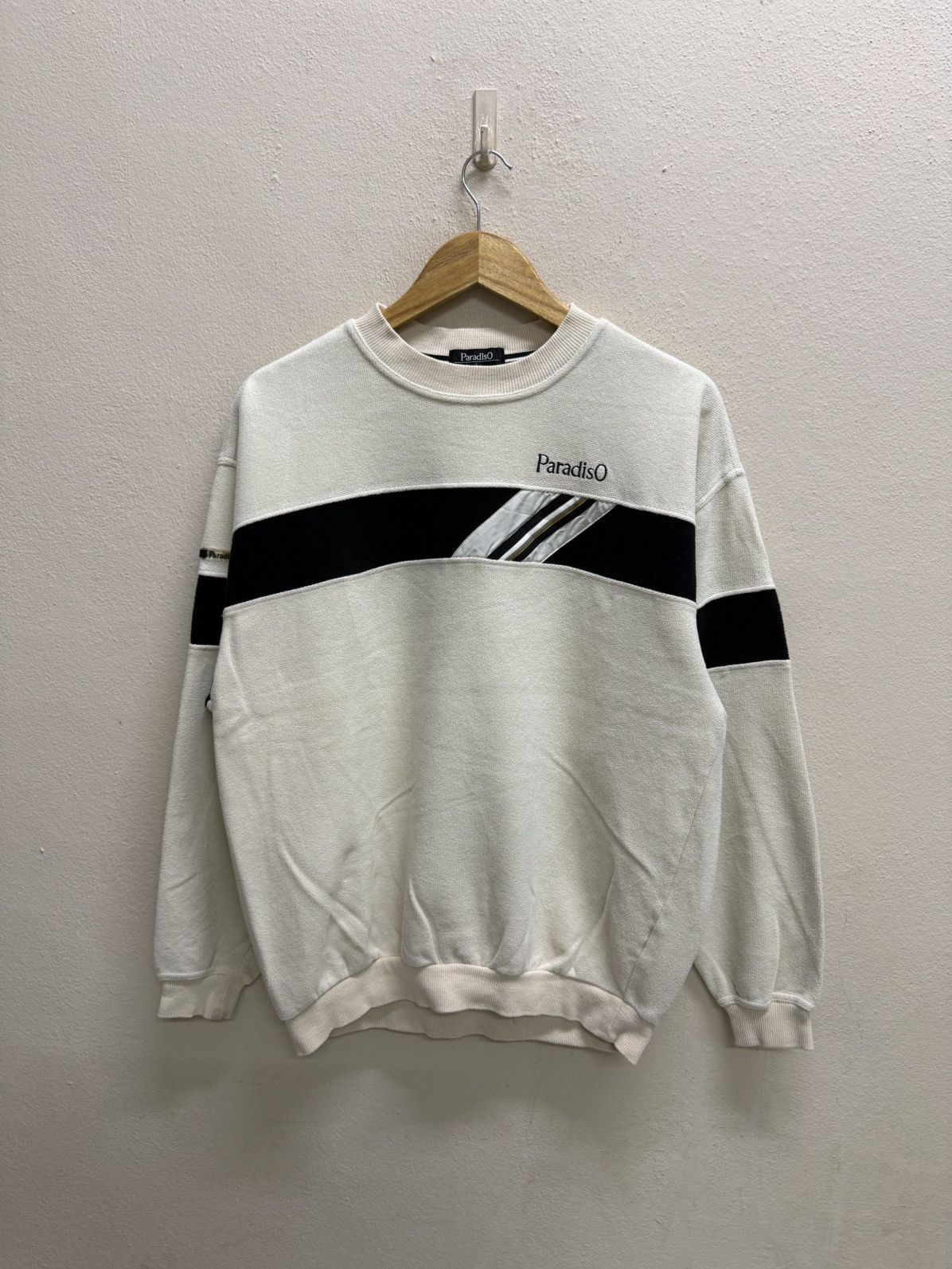 Vintage Vintage 90s ParadisO Small Logo Sweatshirt Size US L / EU 52-54 / 3 - 20 Thumbnail