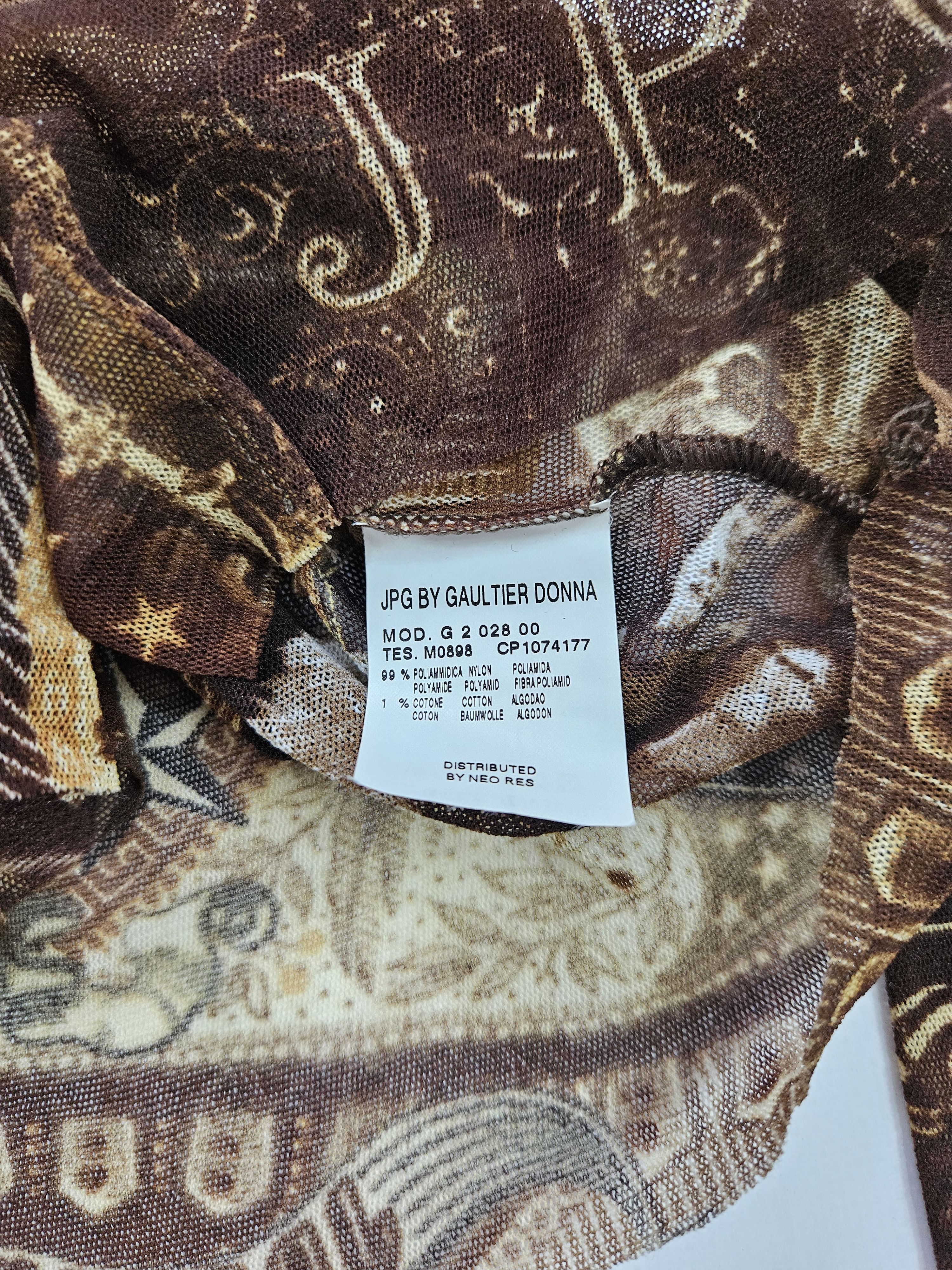 Jean Paul Gaultier jpg jeans native american all over print button up mesh top Size M / US 6-8 / IT 42-44 - 15 Thumbnail