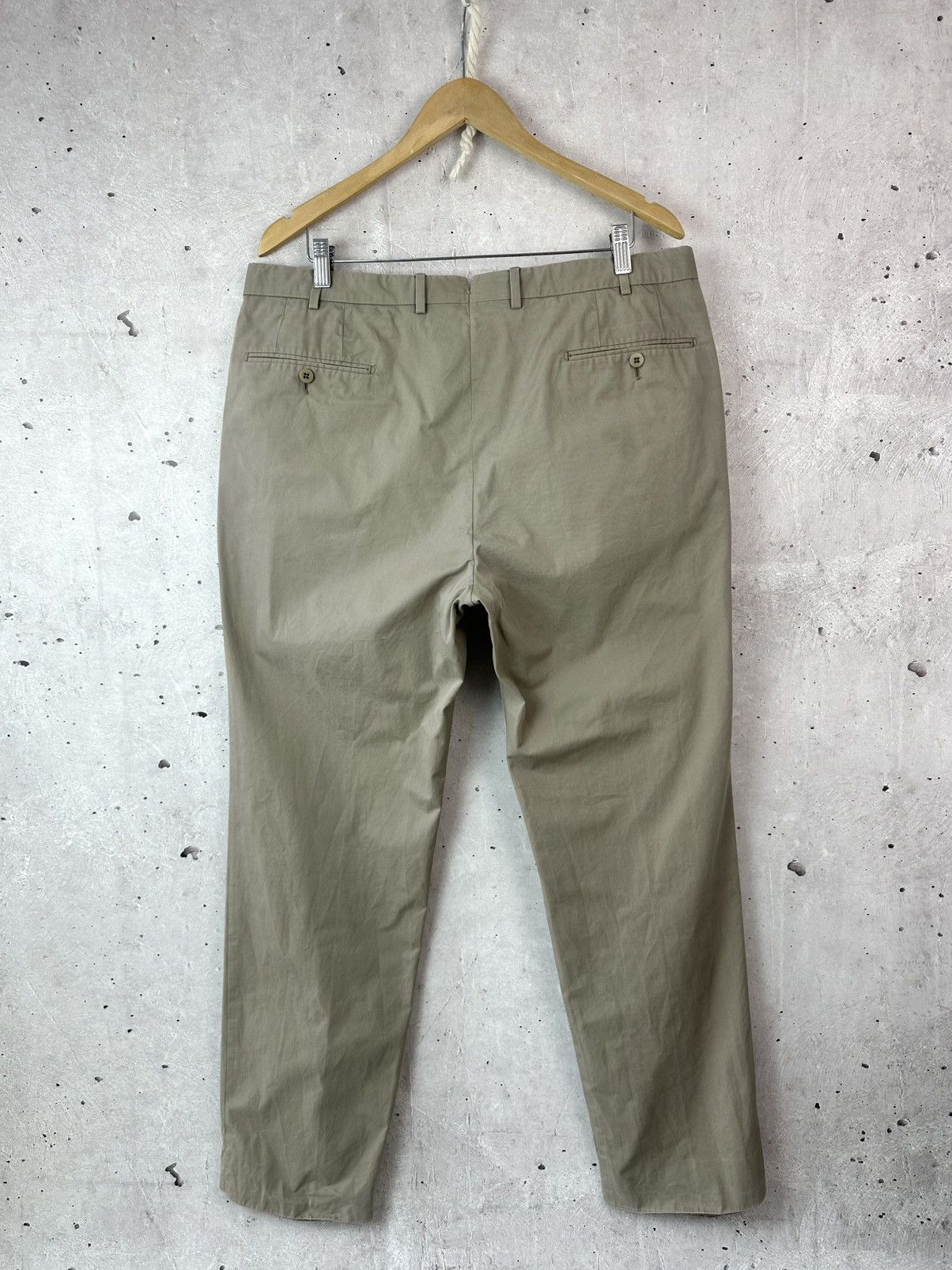 Ermenegildo Zegna Ermenegildo Zegna Slim-fit Beige Cotton Men’s Chino Pants Size US 36 / EU 52 - 12 Thumbnail