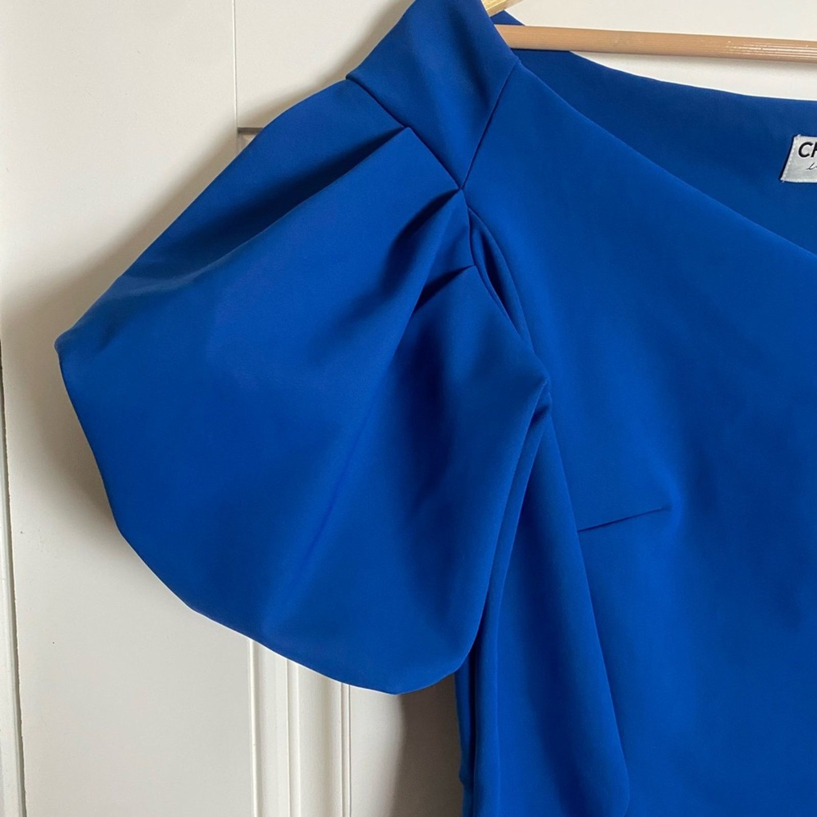 Chiara Boni CHIARA BONI Guendalina Puff-Sleeve Off-the-Shoulder Dress Size XL / US 12-14 / IT 48-50 - 4 Thumbnail