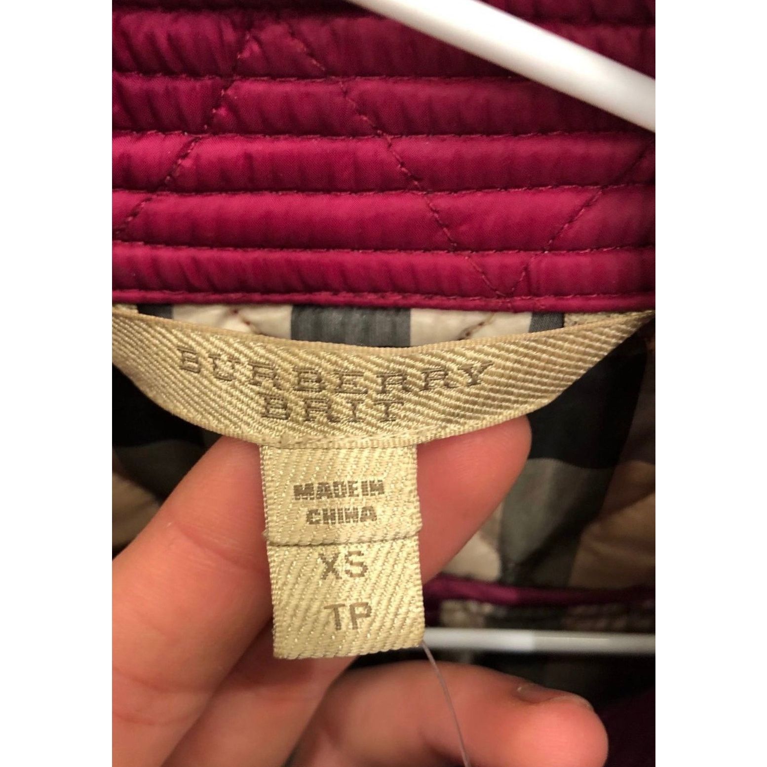 Burberry Burberry Brit Pink Fitted Jacket - Size XS Size XS / US 0-2 / IT 36-38 - 4 Thumbnail