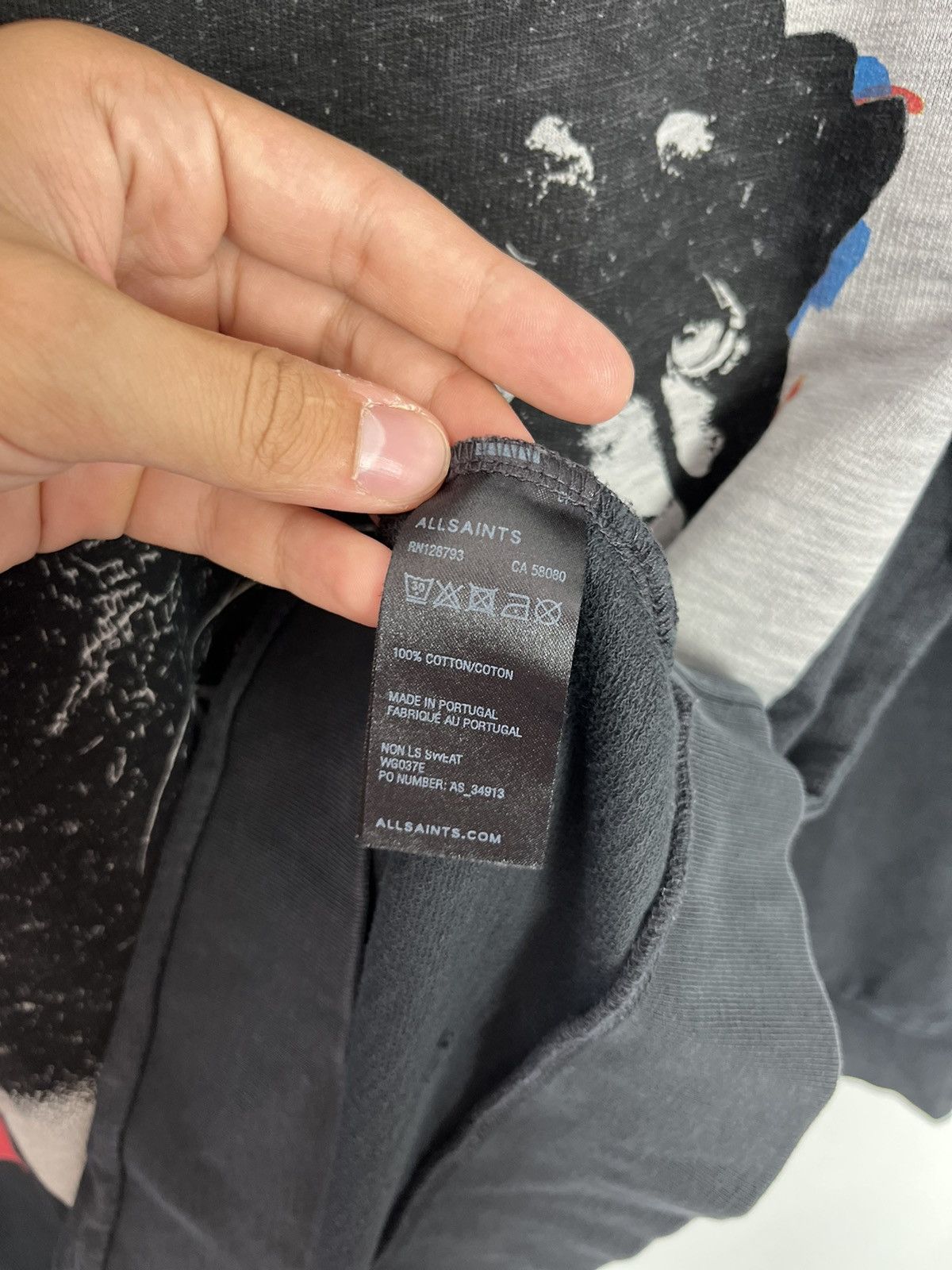 Allsaints Allsaints Non LS Sweat Dyed Cotton Sweatshirt Size M / US 6-8 / IT 42-44 - 7 Thumbnail