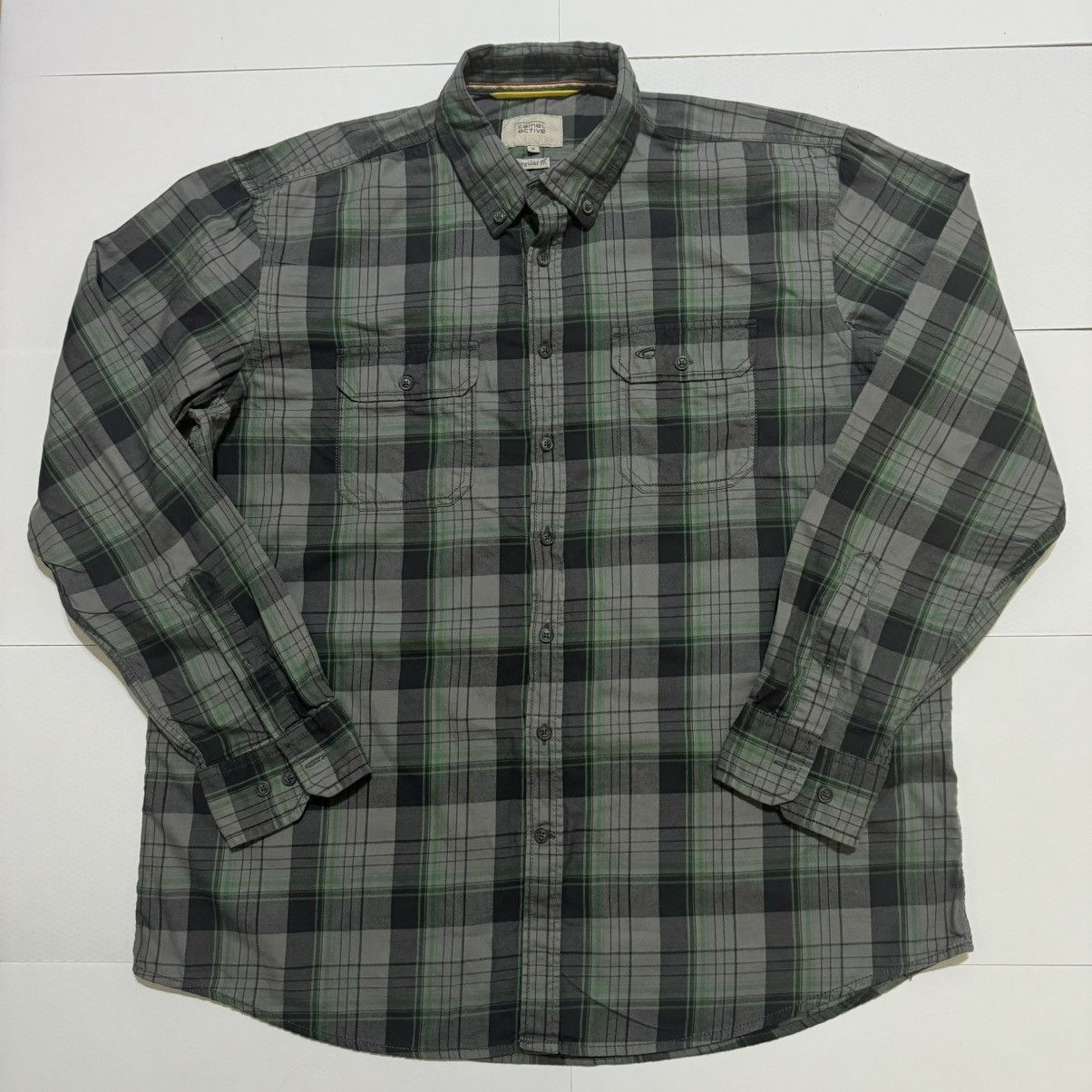 camel active Camel Active Men’s Shirt Multicoloured Regular Fit Plaid Size US XL / EU 56 / 4 - 1 Thumbnail