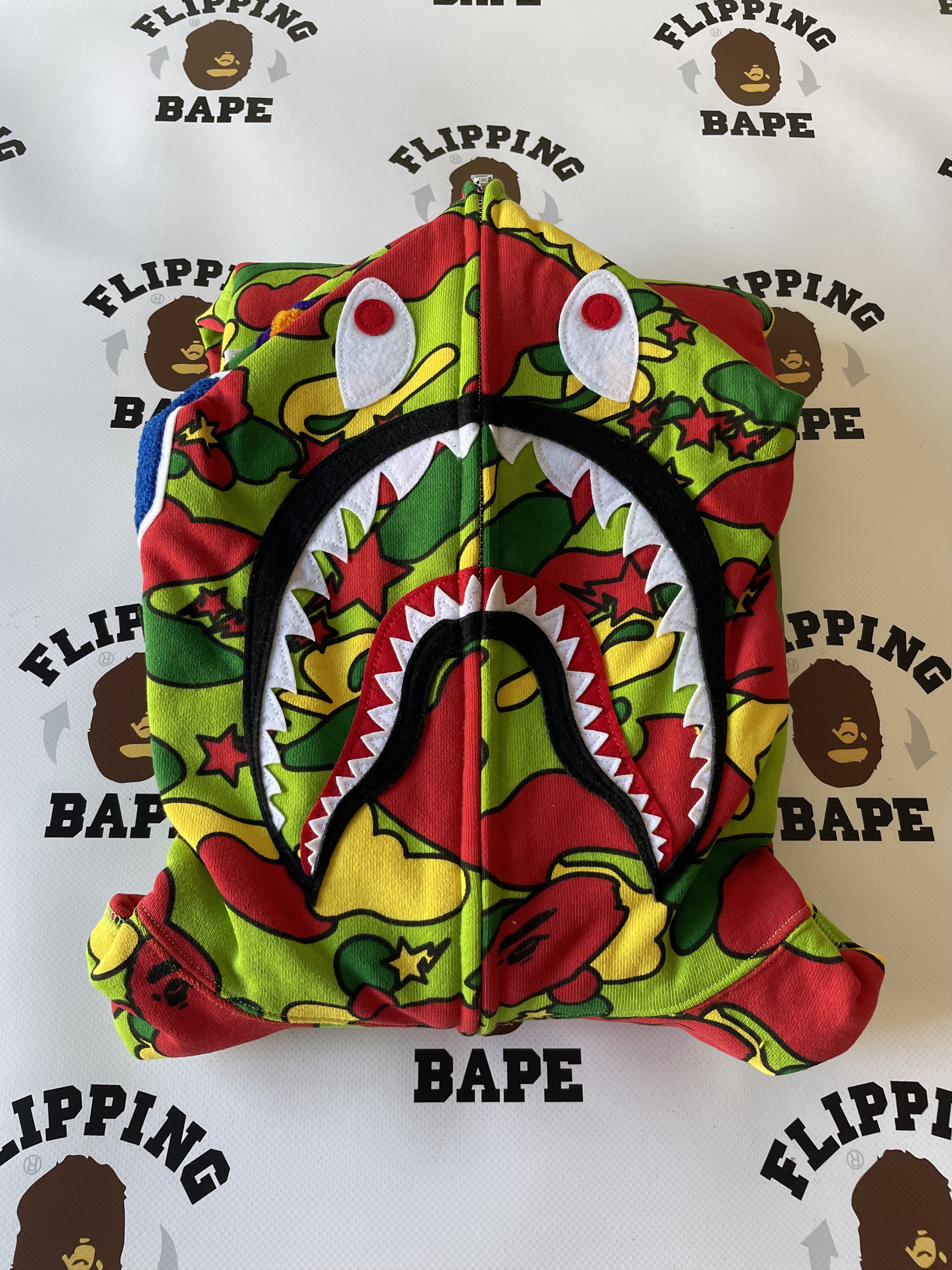 Bape BAPE STA CAMO SHARK FULL ZIP HOODIE Size US M / EU 48-50 / 2 - 3 Thumbnail