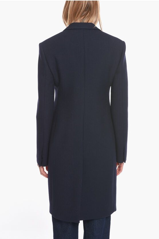 JIL SANDER wool Checkered single-breasted long vest tailored jacket J02FB0120 Beige black 32