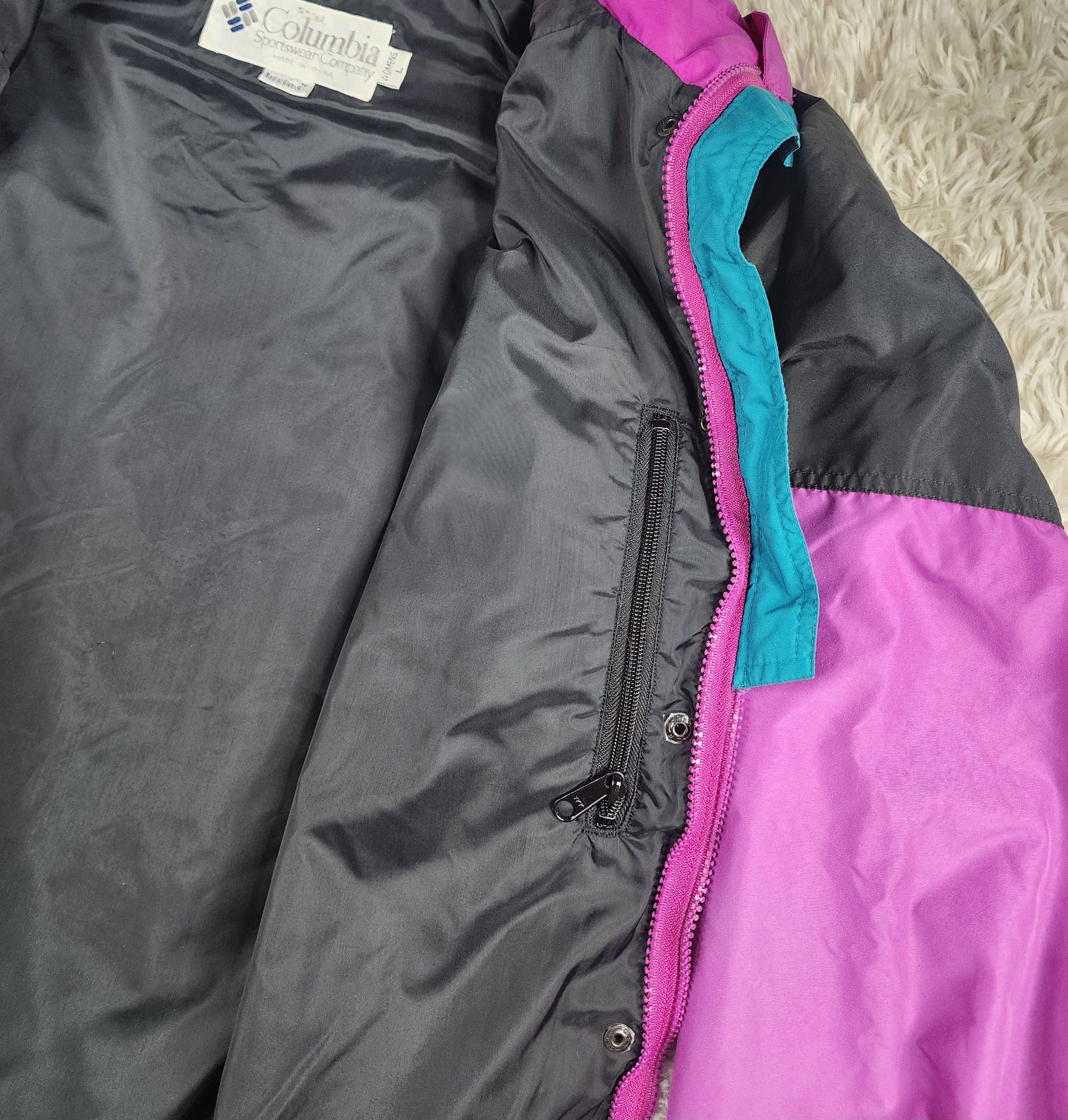 Columbia Vintage Columbia Powder Ked woman windbreaker jacket Size L / US 10 / IT 46 - 9 Thumbnail