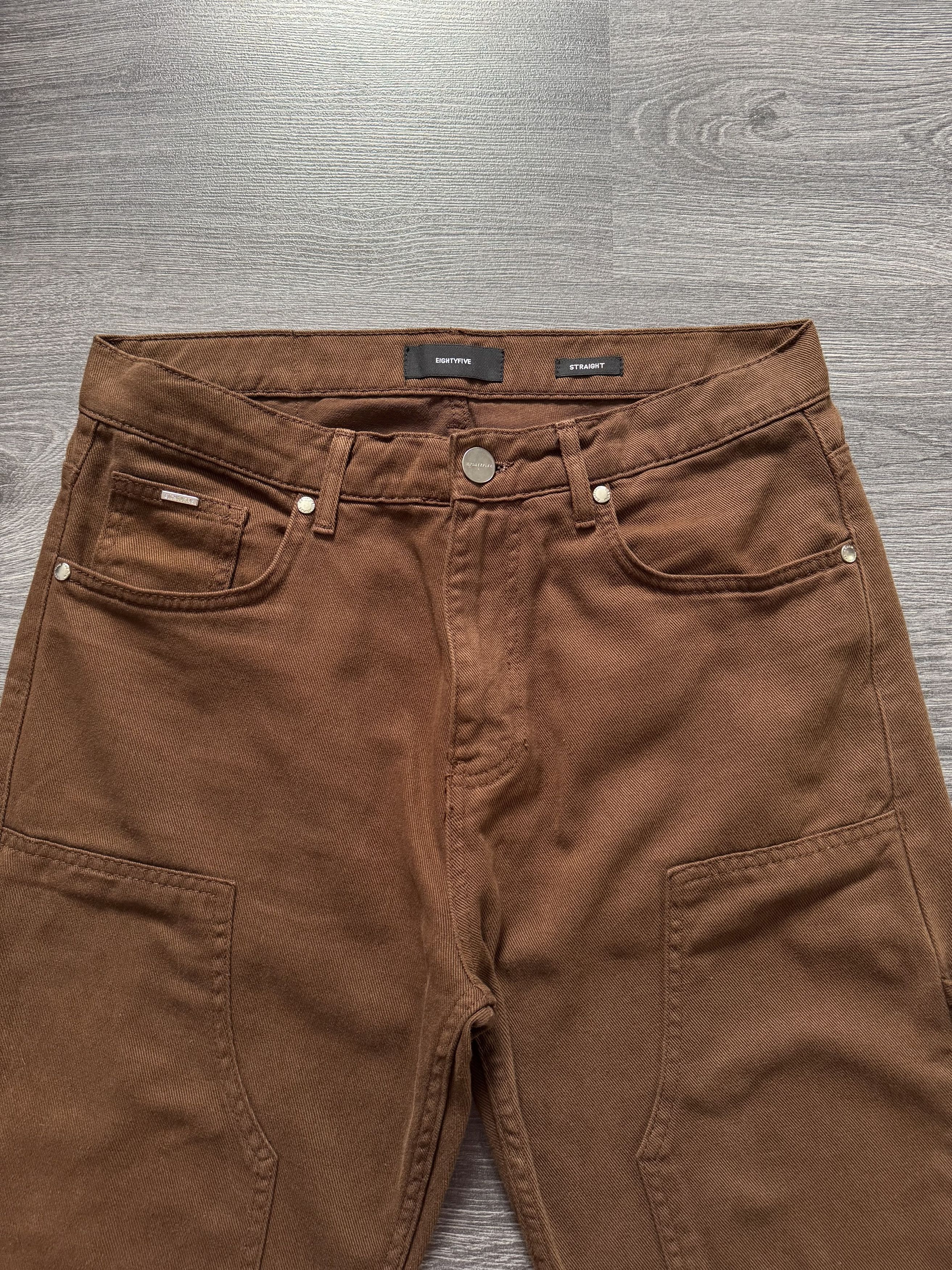 Other Eightyfive carpenter double knee brown pants carhartt style Size US 31 - 7 Thumbnail