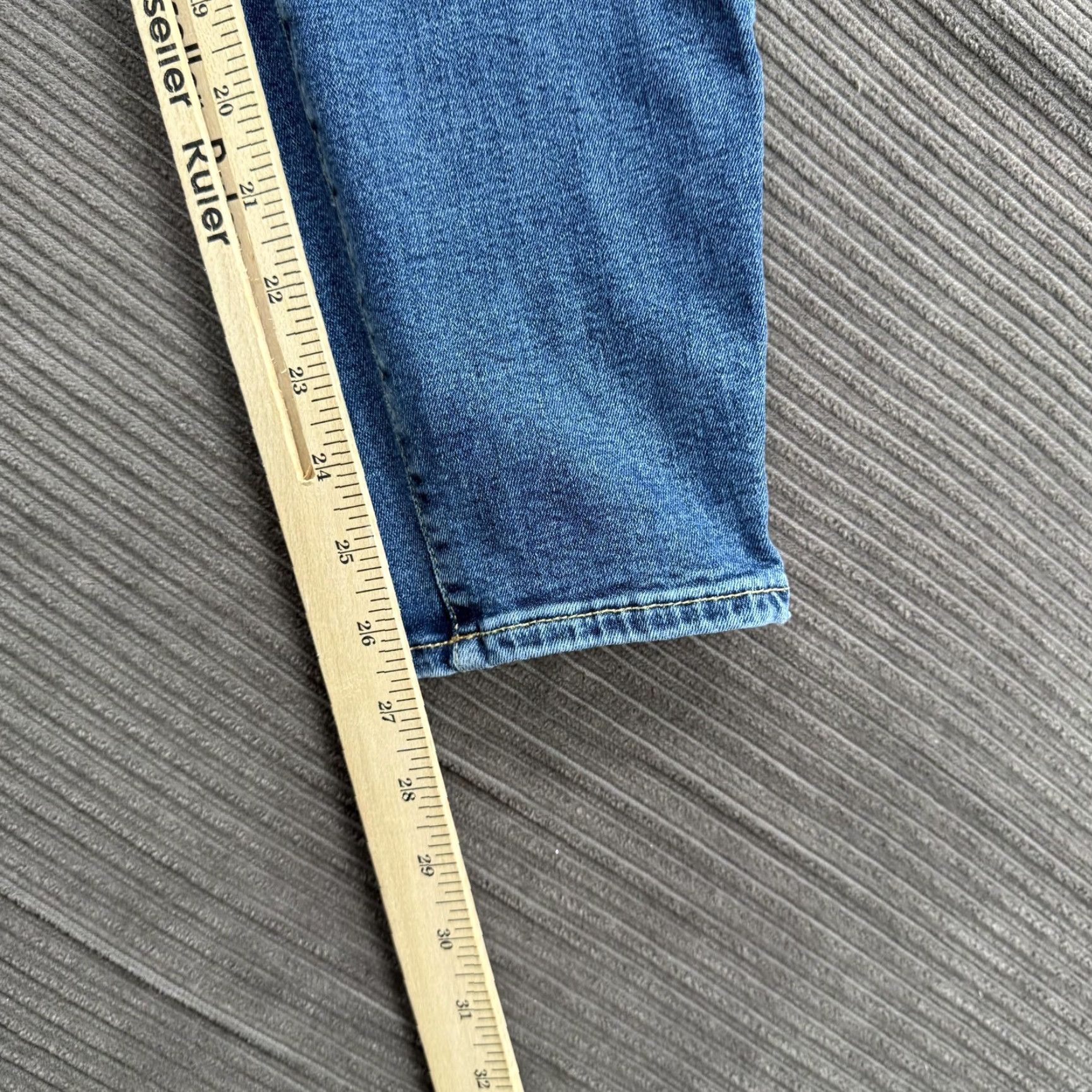 Good American Good American Jeans Womens 15 Medium Wash Stretch Slim Denim Pants Size 36" / US 14 / IT 50 - 7 Thumbnail