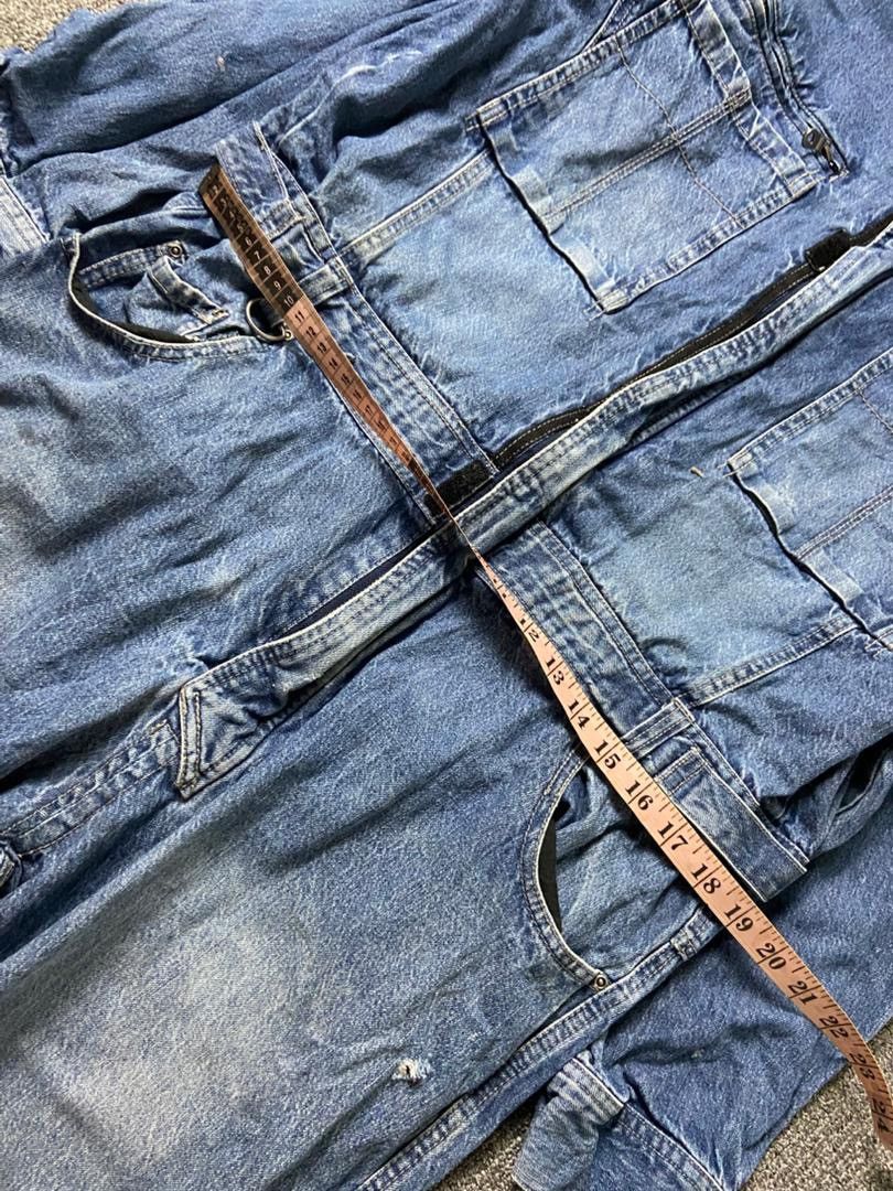 Japanese Brand Zack Styles Gold Denim Long Sleeve Overalls (186) Size US 38 / EU 54 - 7 Thumbnail