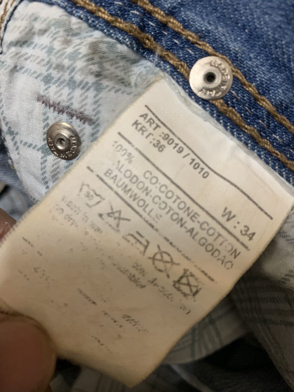 Dolce & Gabbana Dolce&gabbana Y2K jeans Size US 33 - 16 Thumbnail