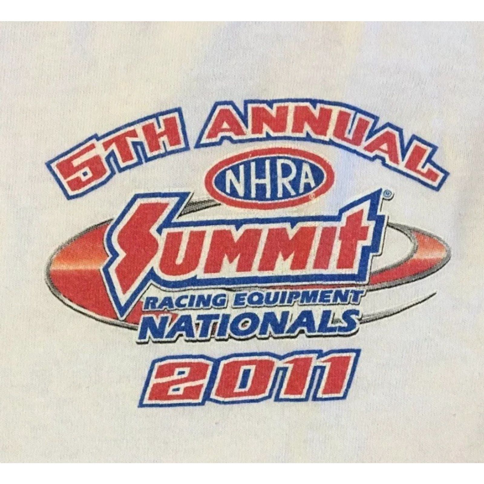 NASCAR VINTAGE NHRA Drag Racing Nationals Faded Shirt M White USA Car Biker Grunge 80s 90s NASCAR Mens Man Cave Size US M / EU 48-50 / 2 - 4 Thumbnail