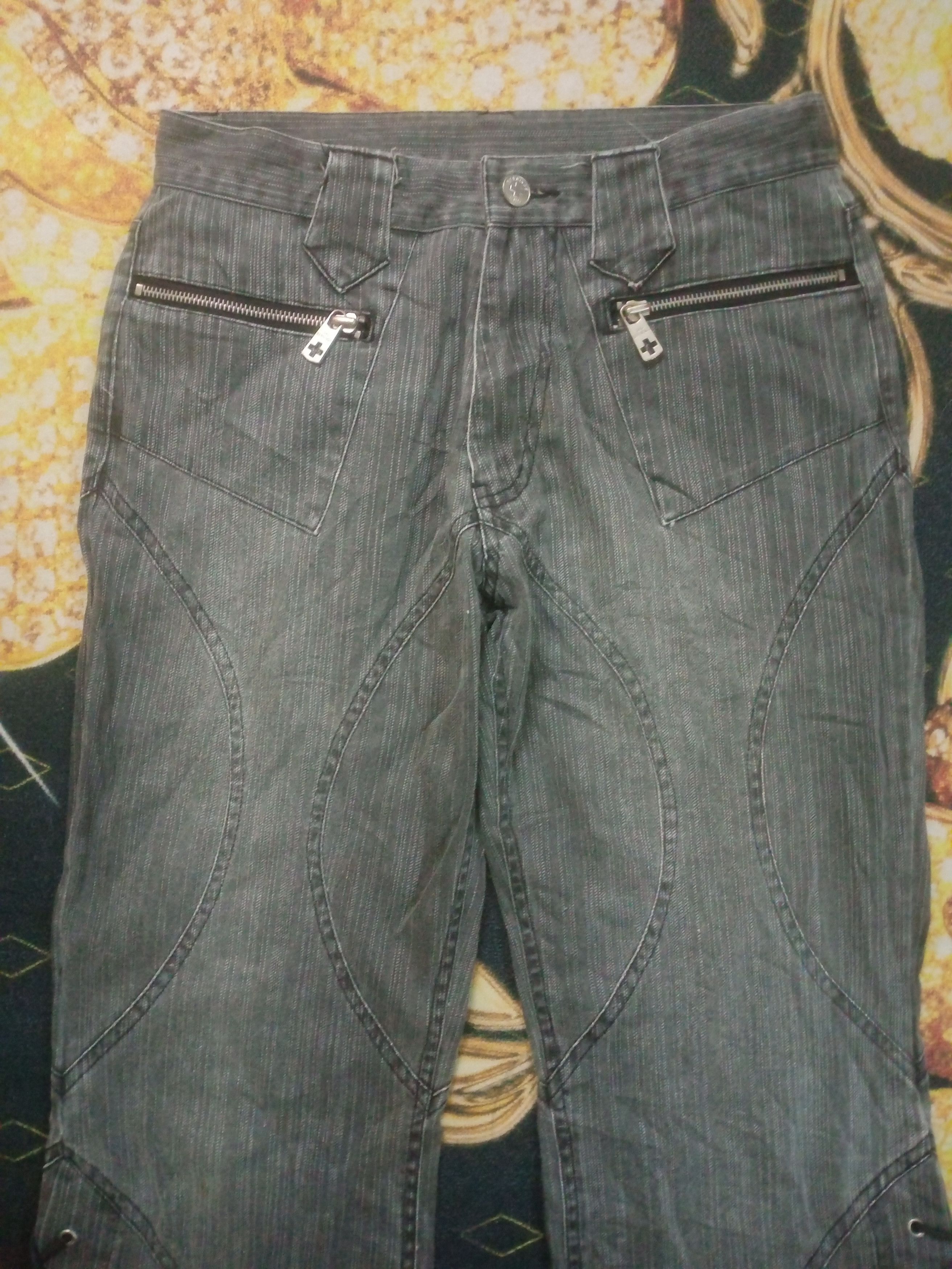 Hysteric Glamour Rare Japanese Brand Bernings Sho Flare Denim Size US 28 / EU 44 - 11 Thumbnail