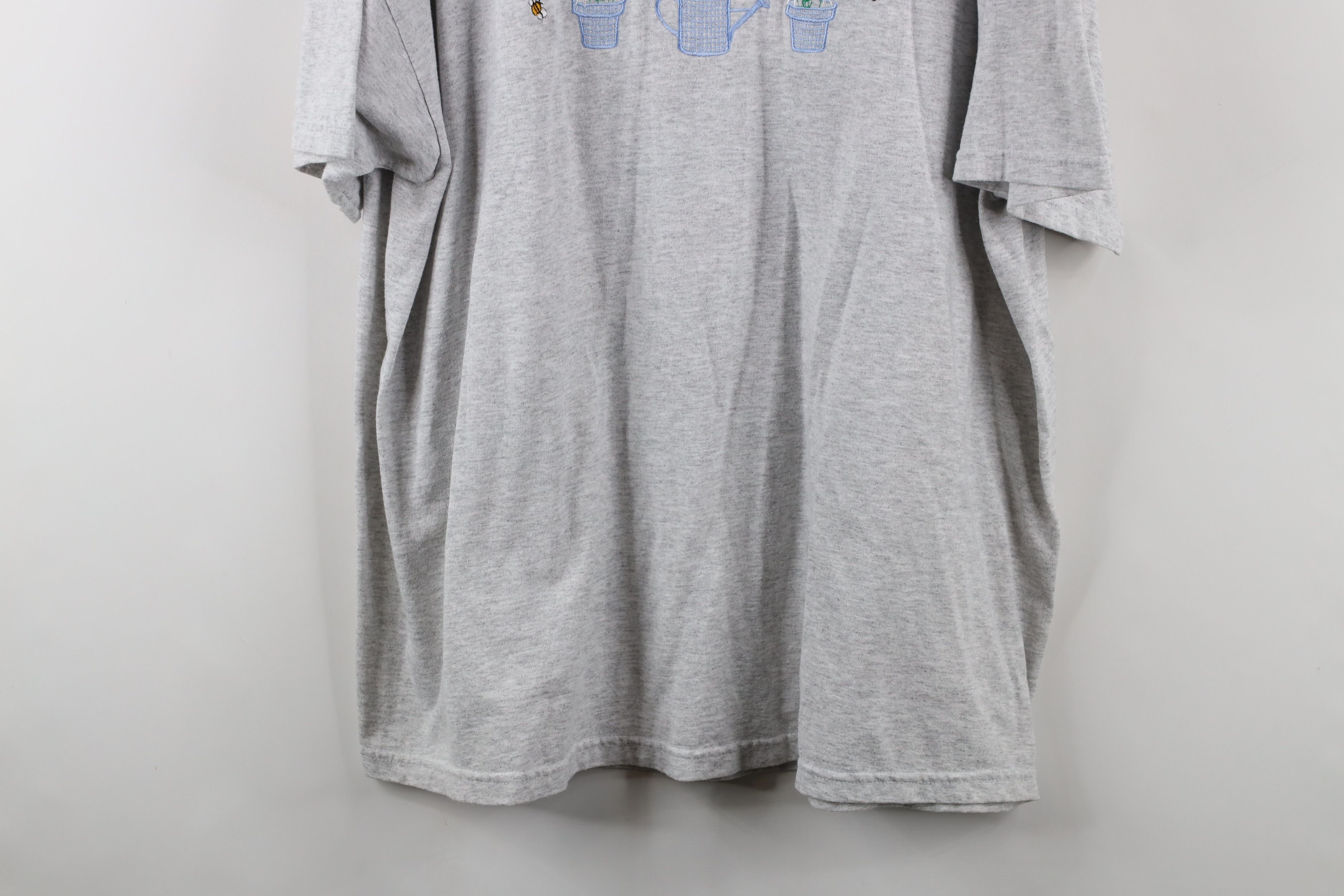 Vintage Vintage 90s Streetwear Bumble Bee T-Shirt Heather Gray Size XXL / US 16-18 / IT 52-54 - 3 Thumbnail