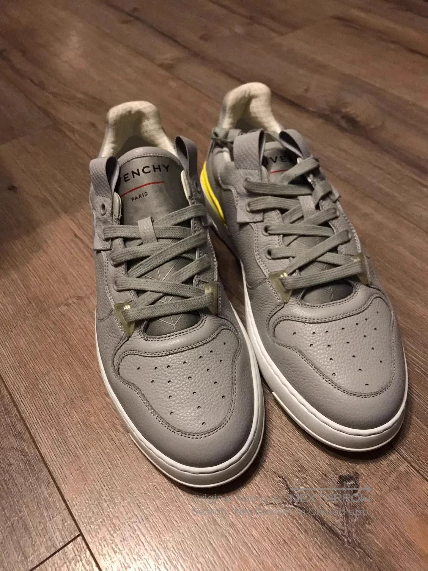 Givenchy Gray Leather Sneakers Size 11. Size US 11 / EU 44 - 1 Thumbnail
