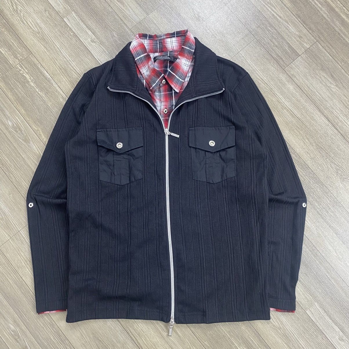 If Six Was Nine × Japanese Brand × Le Grande Bleu (L.G.B.) Gilevans double layers jacket grunge lgb if six was nine Size US L / EU 52-54 / 3 - 3 Thumbnail