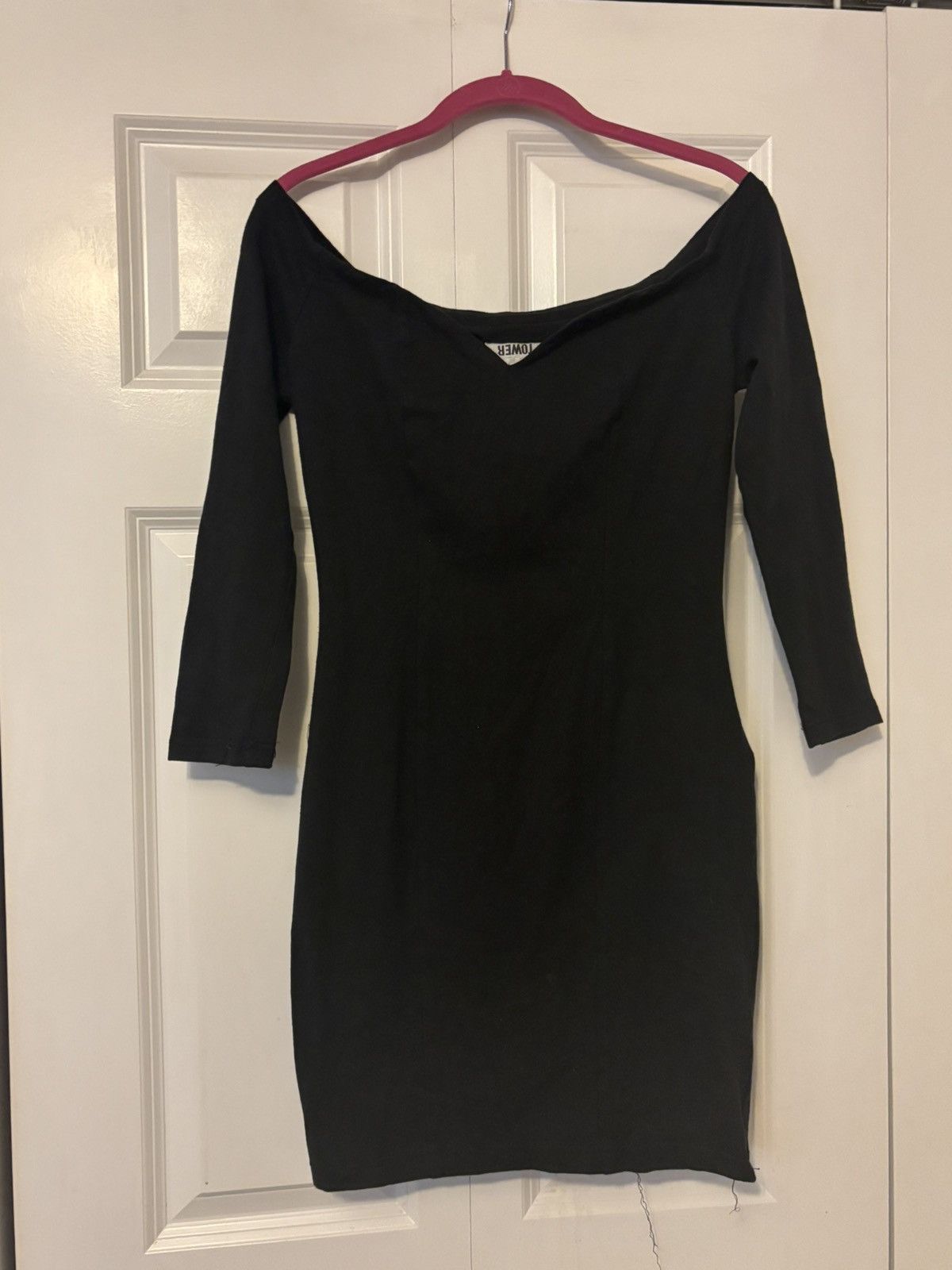 Vintage Vintage Tower Off Shoulder Bodycon Sexy Mini Dress Small Size S / US 4 / IT 40 - 2 Thumbnail