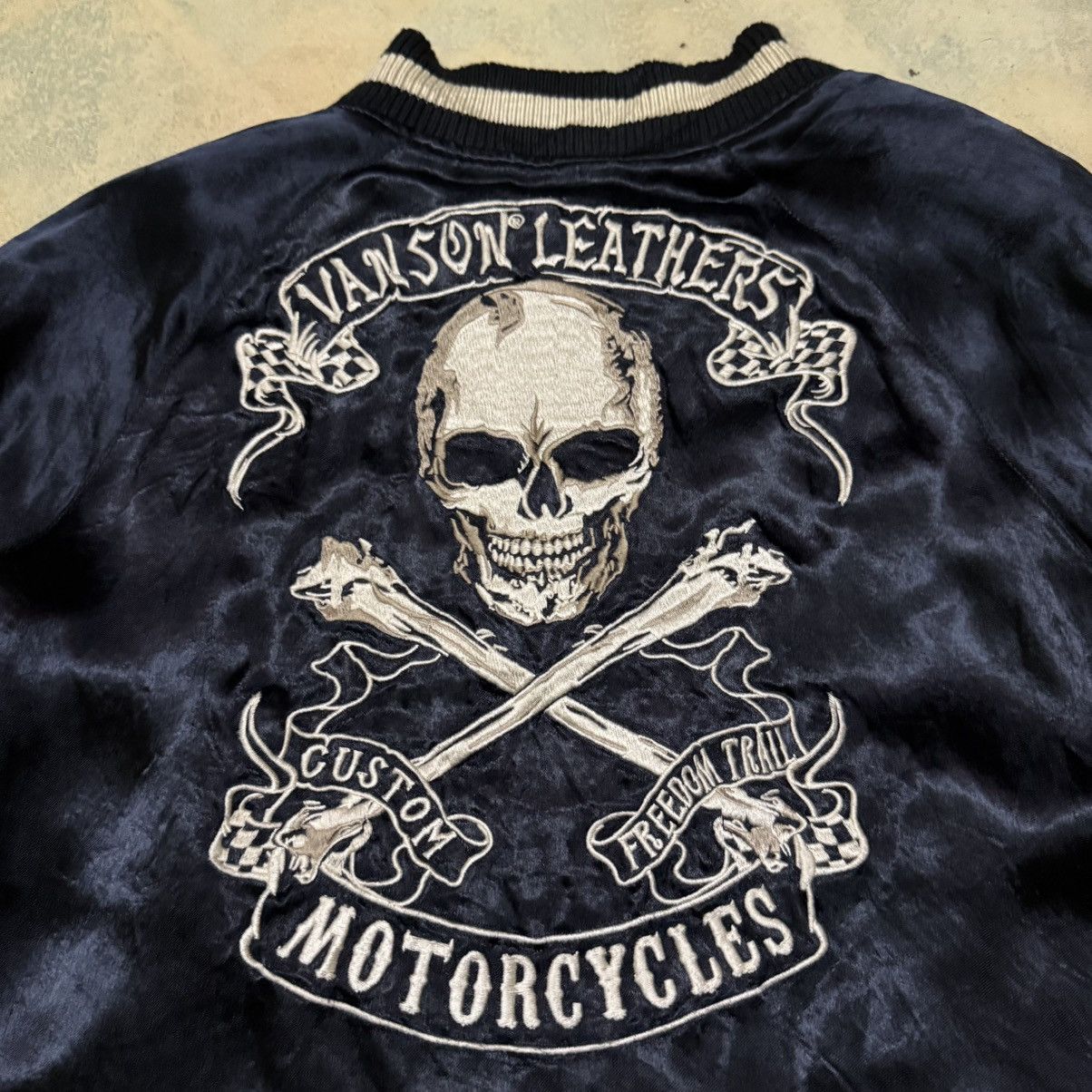 Vanson Leathers Vanson Leathers Big Logo Reversible Sukajan Jacket Size US M / EU 48-50 / 2 - 5 Thumbnail