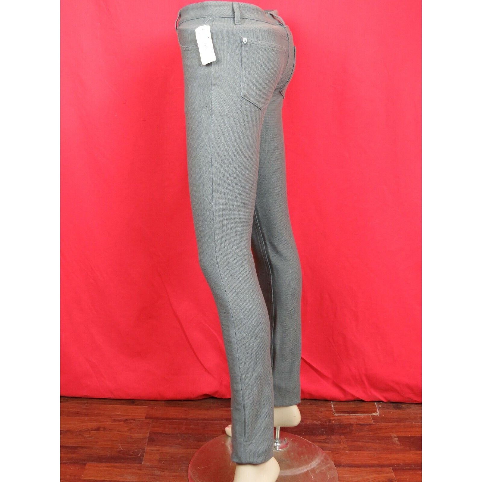 Chanel CHANEL P45450 GRAY KNIT COTTON BUTTONS LOGO JEANS PANTS 34 F Size 26" / US 2 / IT 38 - 7 Thumbnail