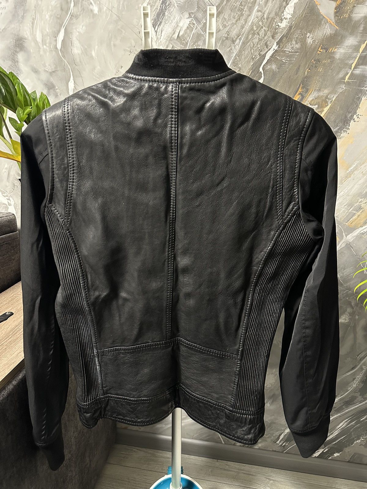 Diesel Vintage Diesel Leather Bomber Black Jacket y2k Size US M / EU 48-50 / 2 - 4 Thumbnail