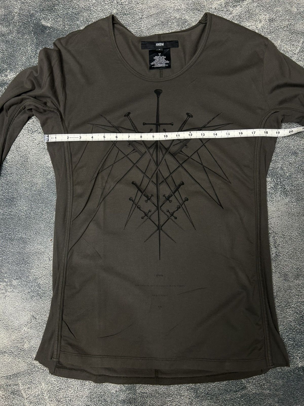 Japanese Brand HNBM JAPAN Freemasonry logo distressed longsleeve Size US M / EU 48-50 / 2 - 12 Thumbnail