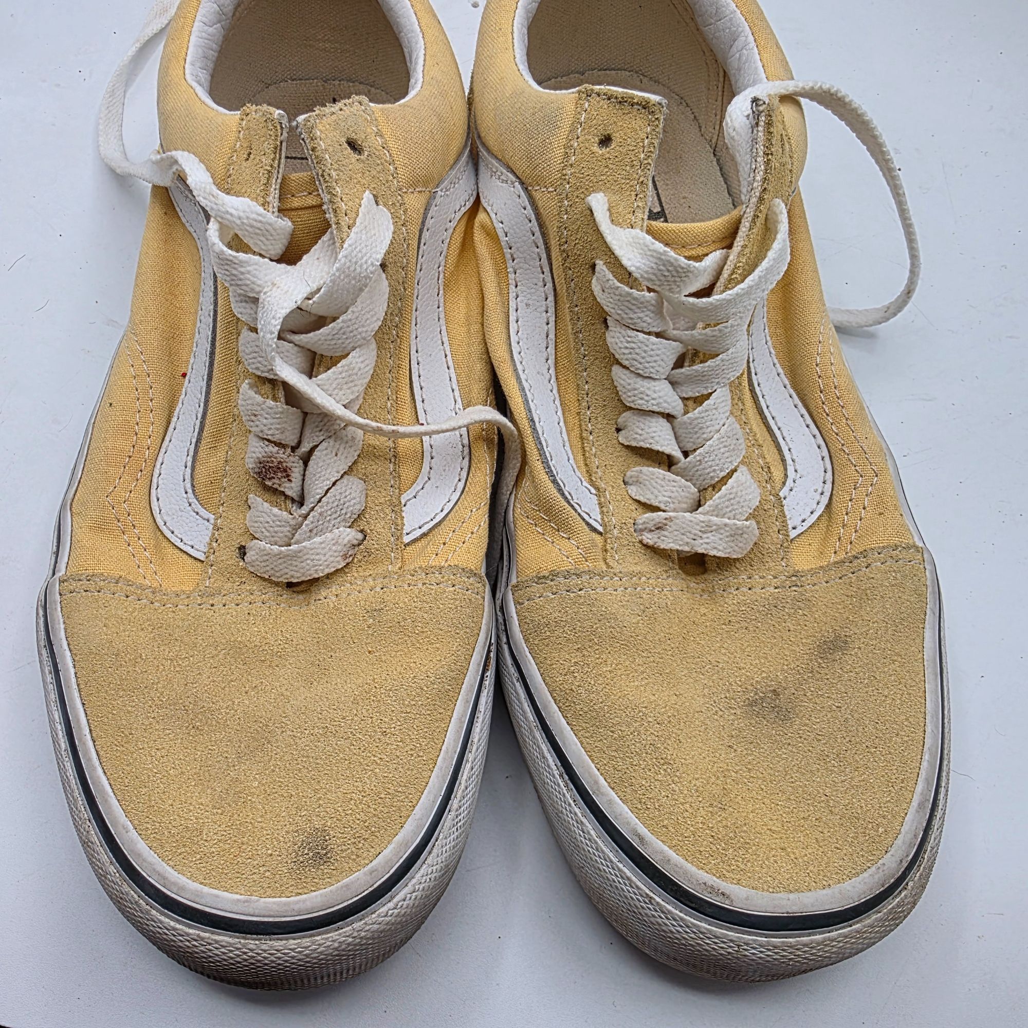 Vans Vans Old Skool Womens 8 Mustard Yellow White Skate Shoes Cas Size US 8 / IT 38 - 10 Thumbnail
