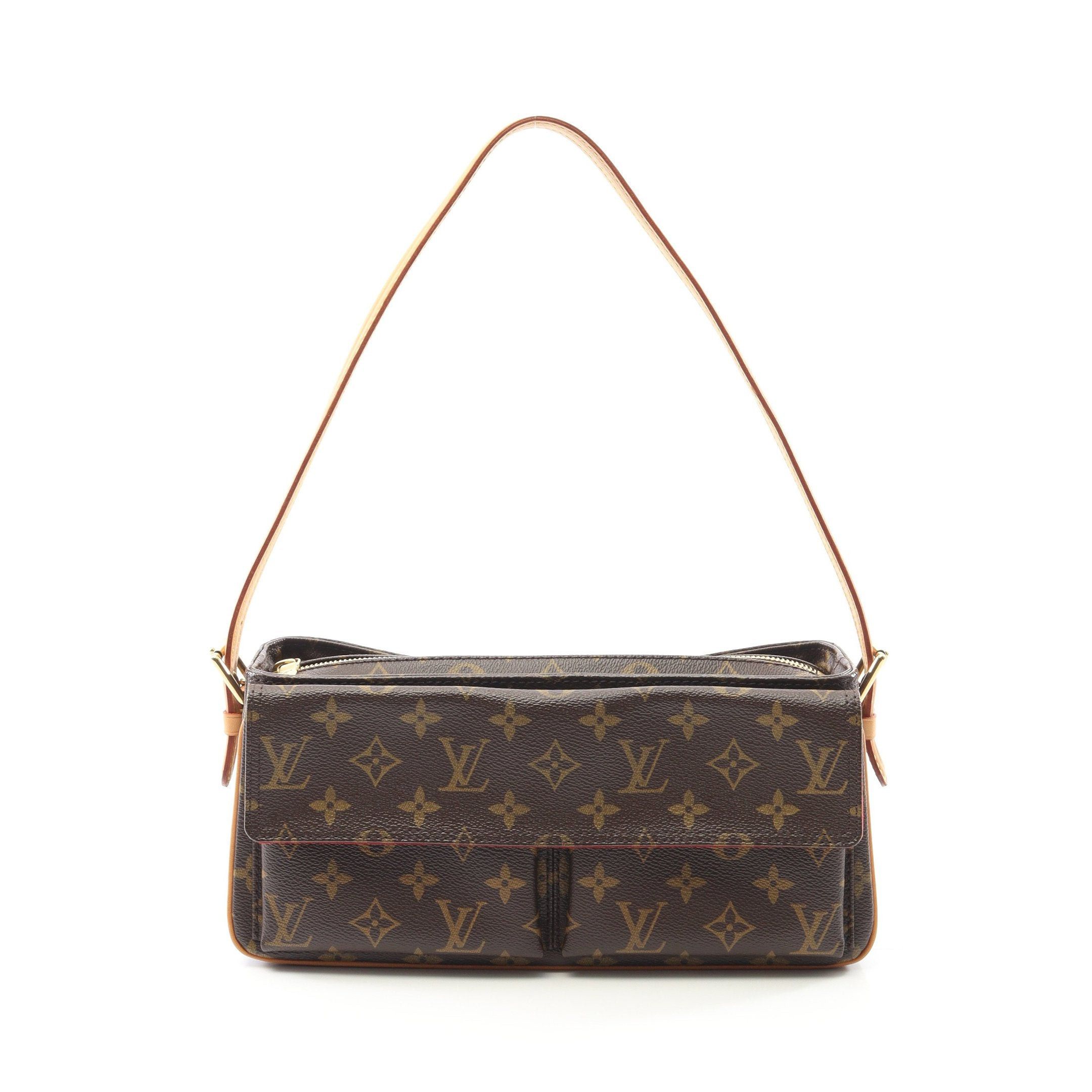 Louis Vuitton Louis Vuitton Vivacite Mm Monogram Shoulder Bag Leather Brown Size ONE SIZE - 1 Thumbnail
