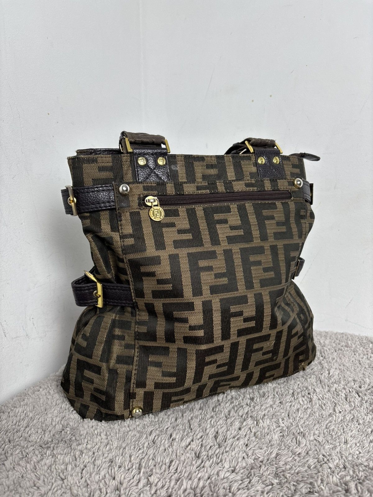 Fendi Fendi Hand Bag Zucca Monogram Vintage Very rare ❤️‍🔥 Size ONE SIZE - 4 Thumbnail